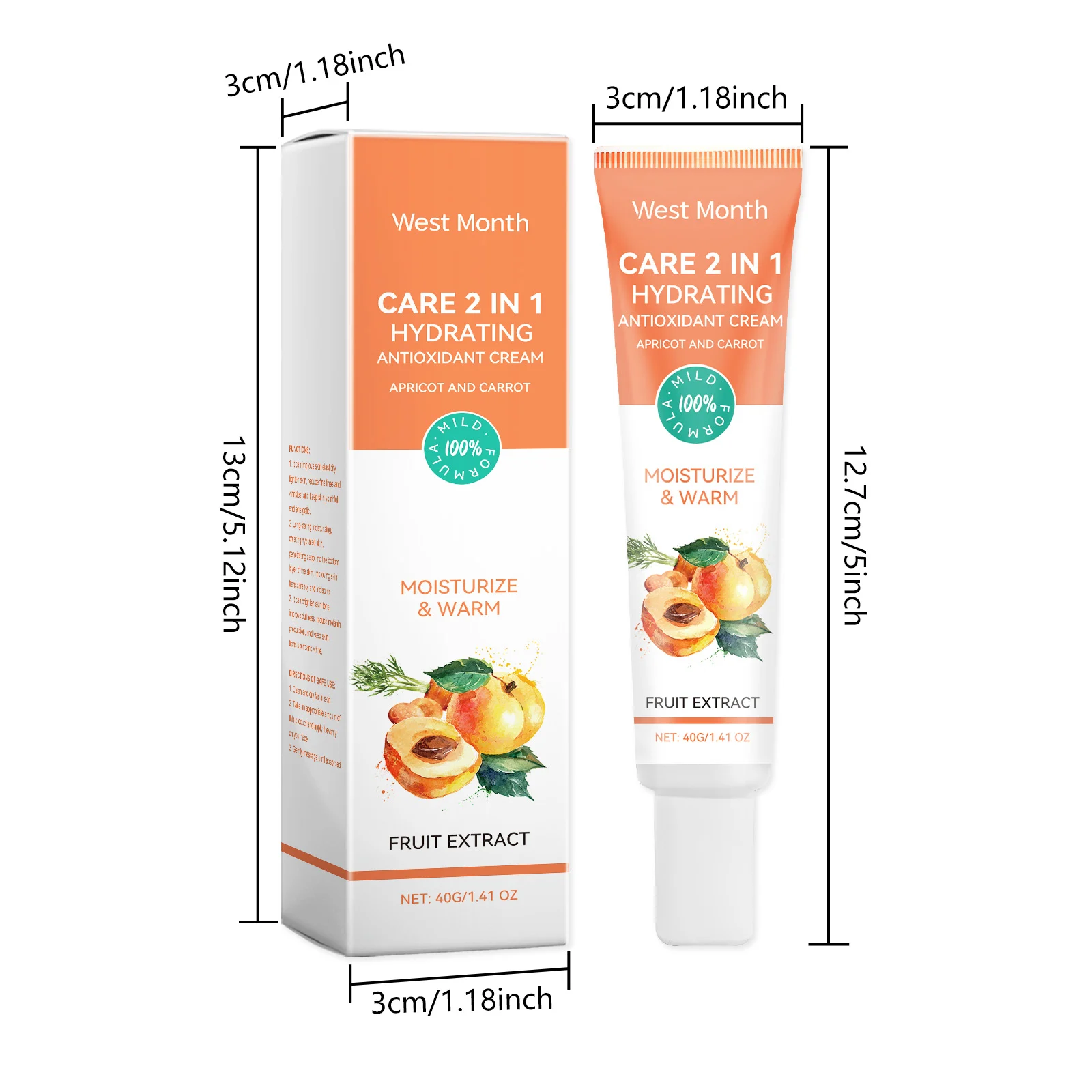 2-in-1 Hydrating Moisturizer with Antioxidant Cream for Face, 40g 1 2 in 1 hydrating moisturizer antioxidant cream 40g wes ja5sm4m9 desc 1