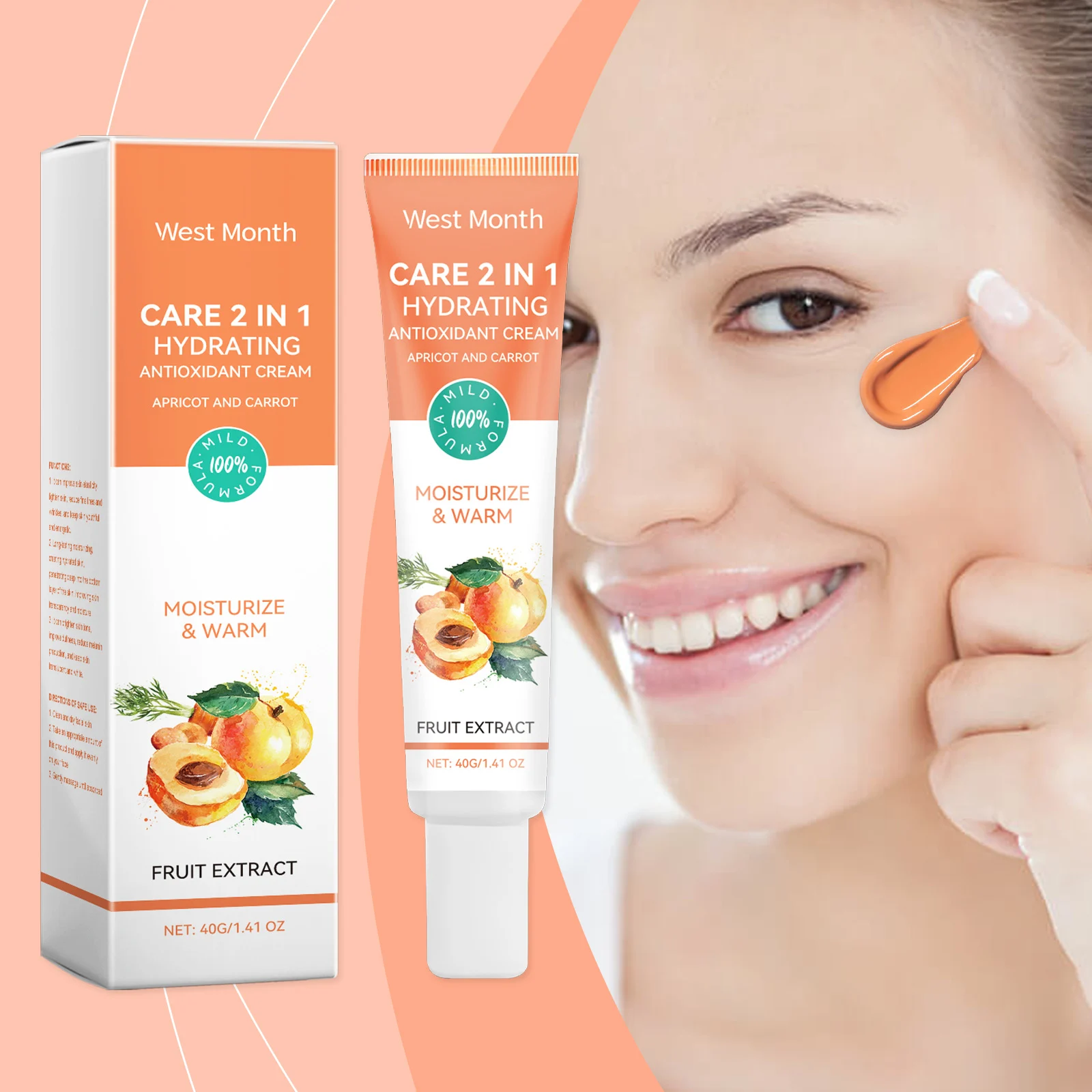 2-in-1 Hydrating Moisturizer with Antioxidant Cream for Face, 40g 2 2 in 1 hydrating moisturizer antioxidant cream 40g wes ja5sm4m9 desc 2