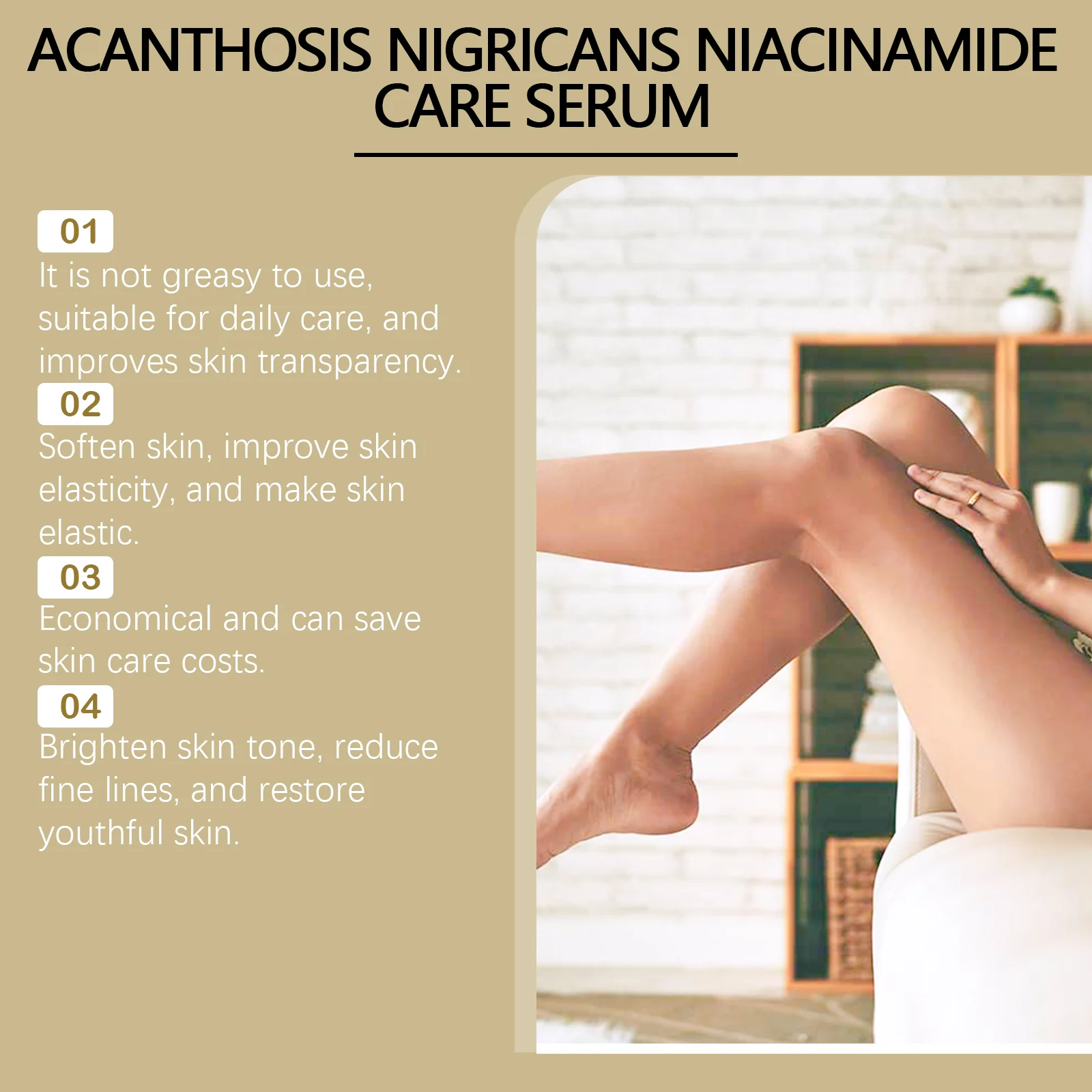 Acanthosis Nigricans Body Serum with Niacinamide & Vitamin C - 30ml Moisturizing Brightening Treatment 5 acanthosis nigricans body serum 30ml wes cyaqe6pk desc 5