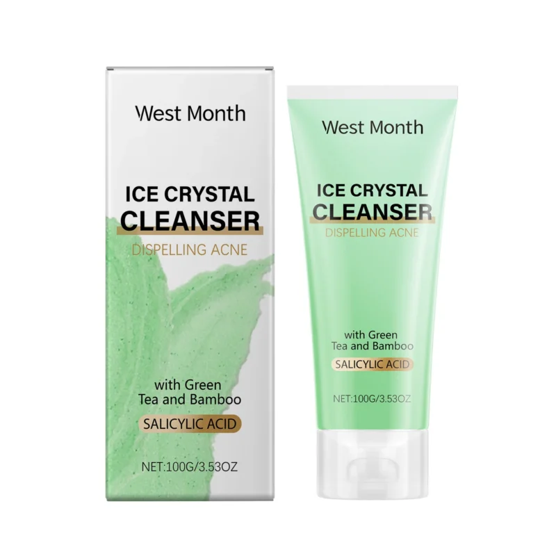 West Month Acne-Fighting Facial Cleanser with Salicylic Acid and Green Tea for Clear, Oil-Free Skin