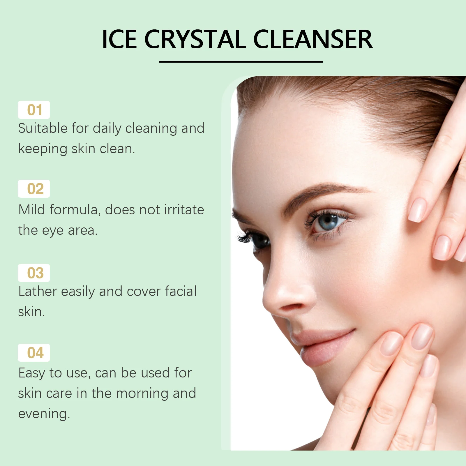 Acne-Fighting Facial Cleanser Gentle Deep Pore Cleanse Oil Control Non-Drying 100g 11 acne fighting facial cleanser oil control 100g wes zdyz3xhe desc 11
