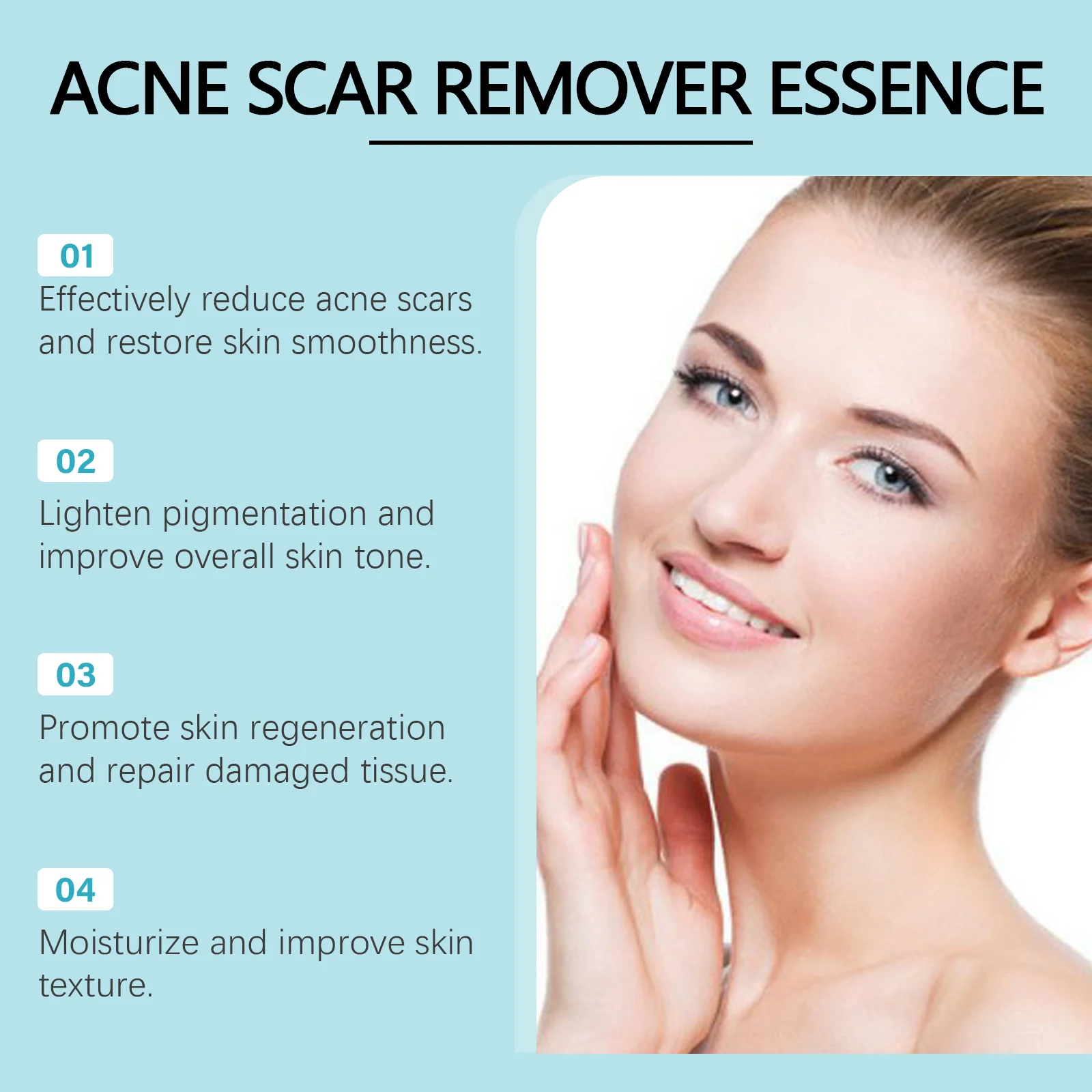 West Month Acne Scar Remover Essence with Zebrafish Protein, Facial Treatment Cream for Skin Repair & Moisturizing 5 acne scar remover essence cream wes 8yrn6rd3 desc 5