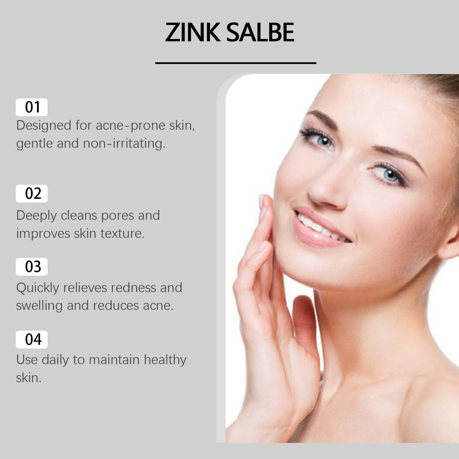 Acne Treatment Cream 50g for Oily & Acne-Prone Skin with Zinc Oxide & Tea Tree Oil 5 acne treatment cream 50g zinc oxide tea tree oil wes urr9nzwu desc 5