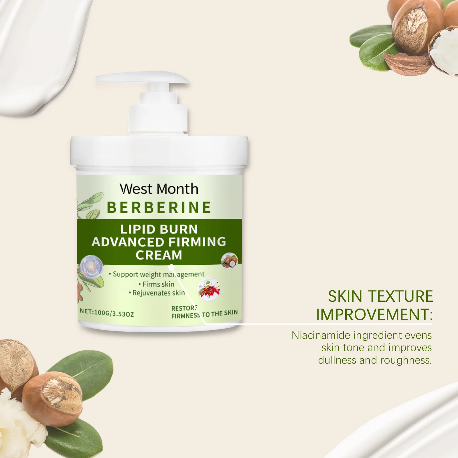 West Month Advanced Firming Cream for Weight Management & Skin Rejuvenation 8 advanced firming cream wes da59nekk desc 8