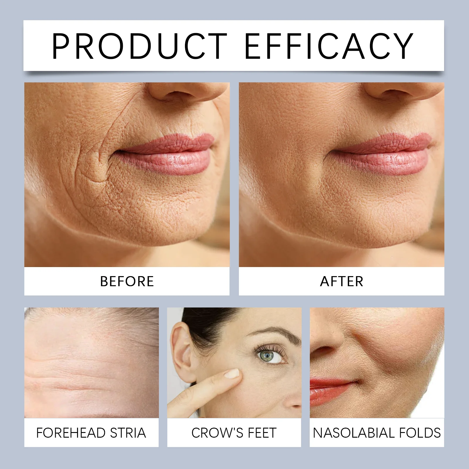 Anti-Aging Serum Firming Facial Essence 30ml, Hydrates & Refines Pores 12 anti aging facial firming serum 30ml wes 85chpkud desc 12