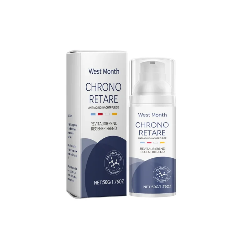 West Month Anti-Aging Firming Face Cream in a 50g jar for deep hydration and improved skin elasticity