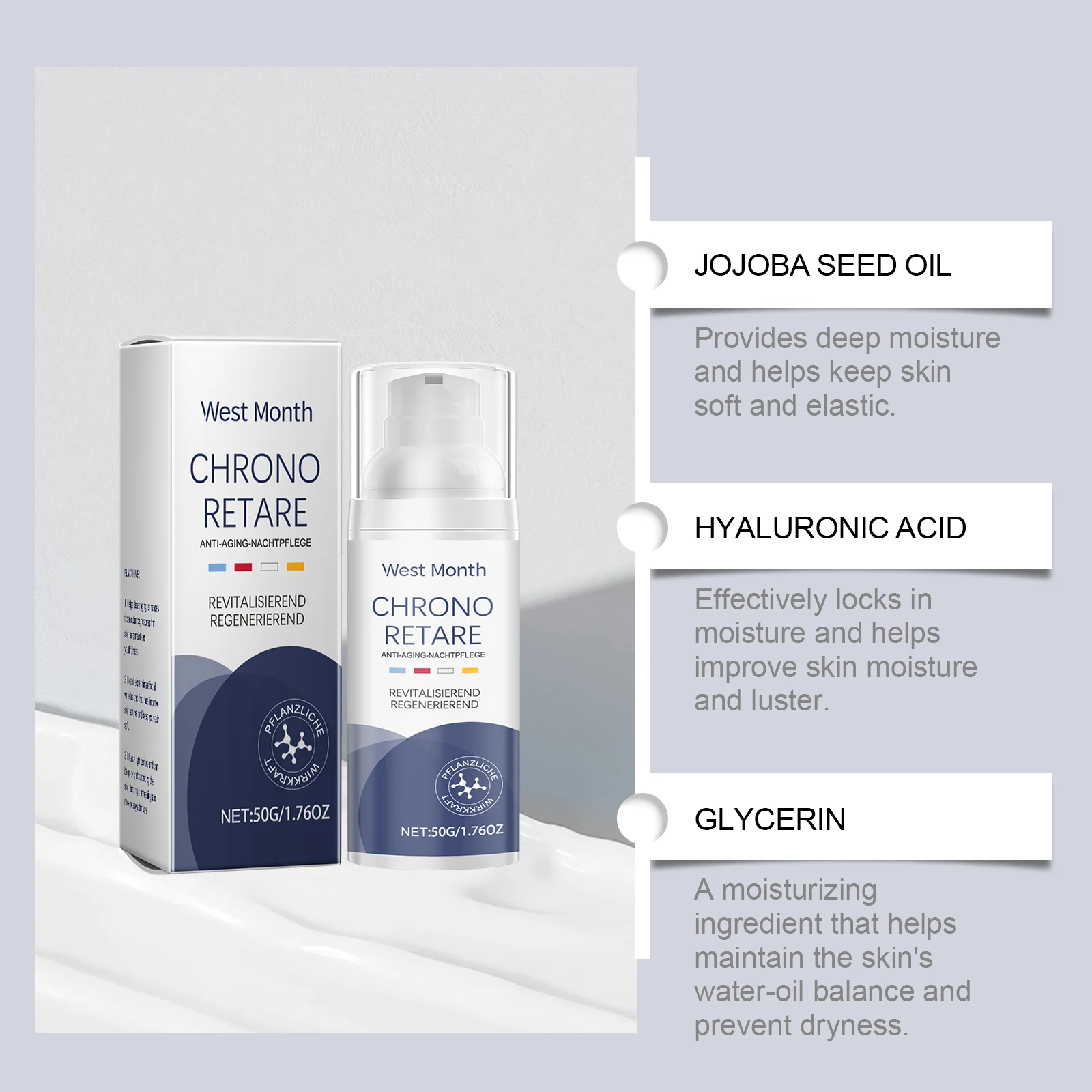 Anti-Aging Firming Face Cream 50g for Deep Moisture and Skin Elasticity Improvement 7 anti aging firming face cream 50g wes kv2mtyrv desc 7