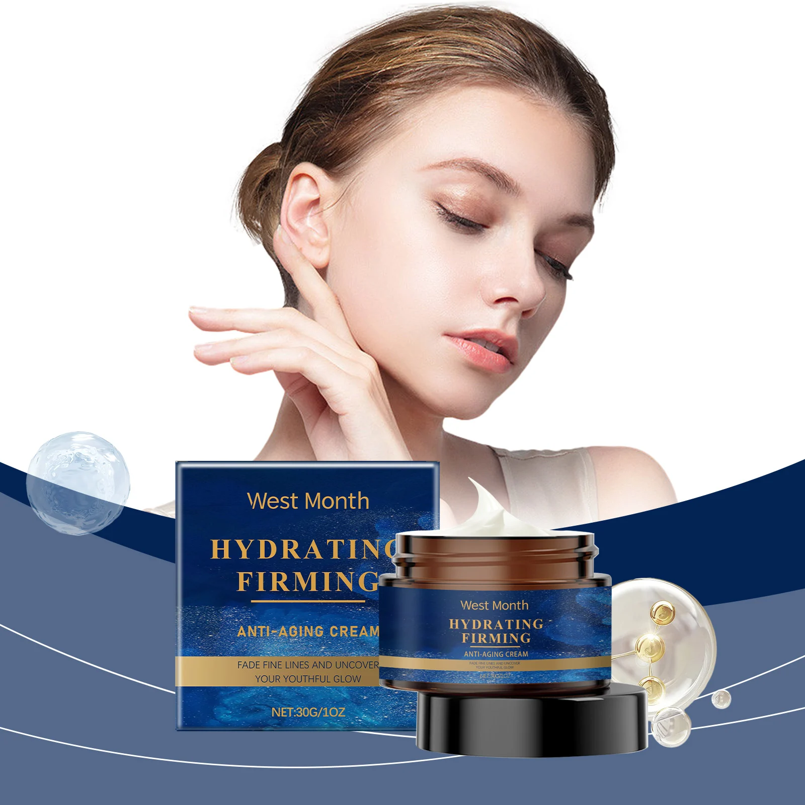 Anti-Aging Cream 30g Firming & Hydrating Face Cream to Reduce Fine Lines & Wrinkles 2 anti aging firming hydrating face cream 30g wes hvcbjf5v desc 2