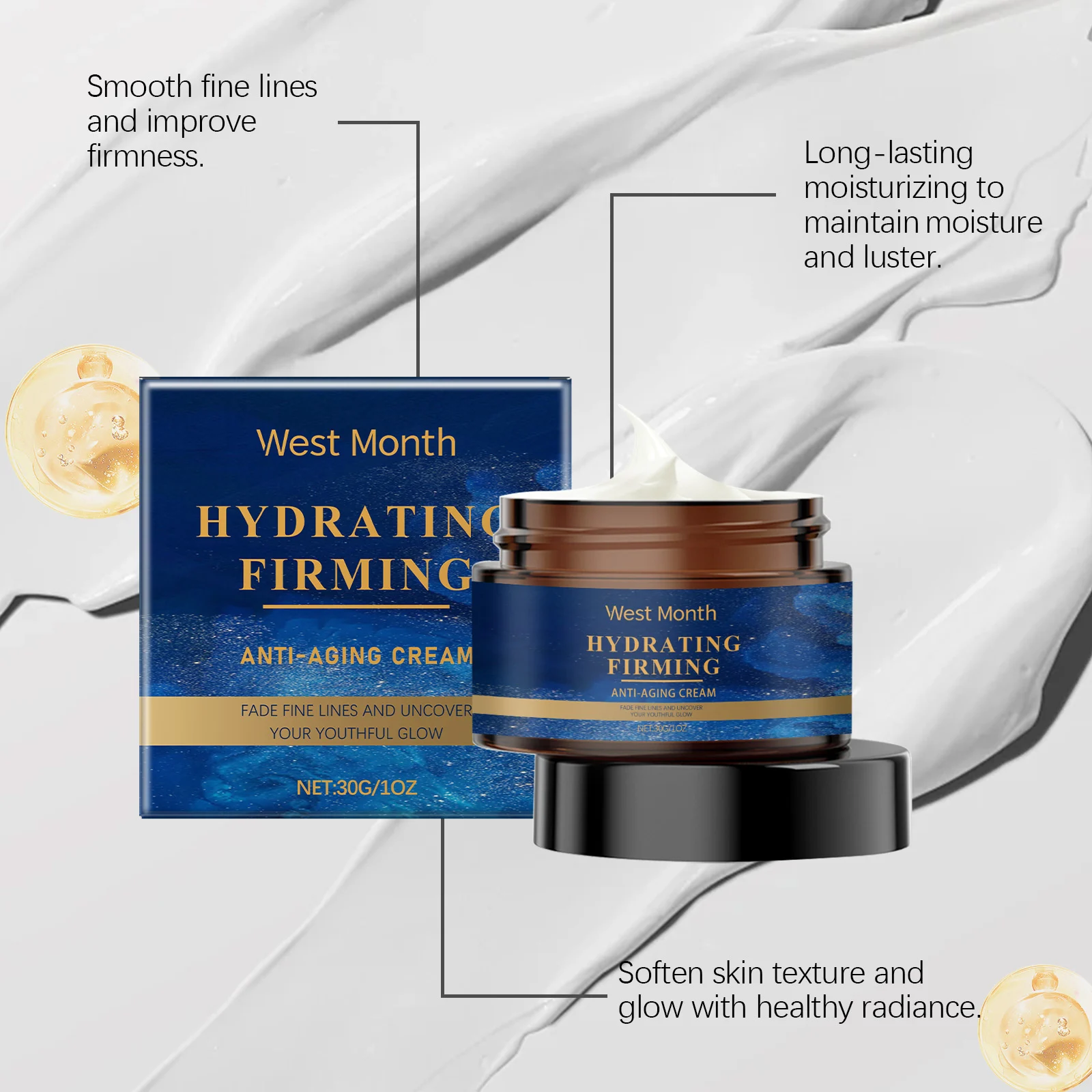 Anti-Aging Cream 30g Firming & Hydrating Face Cream to Reduce Fine Lines & Wrinkles 7 anti aging firming hydrating face cream 30g wes hvcbjf5v desc 7