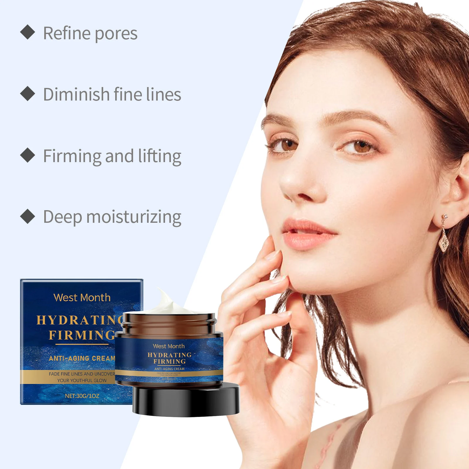 Anti-Aging Cream 30g Firming & Hydrating Face Cream to Reduce Fine Lines & Wrinkles 8 anti aging firming hydrating face cream 30g wes hvcbjf5v desc 8