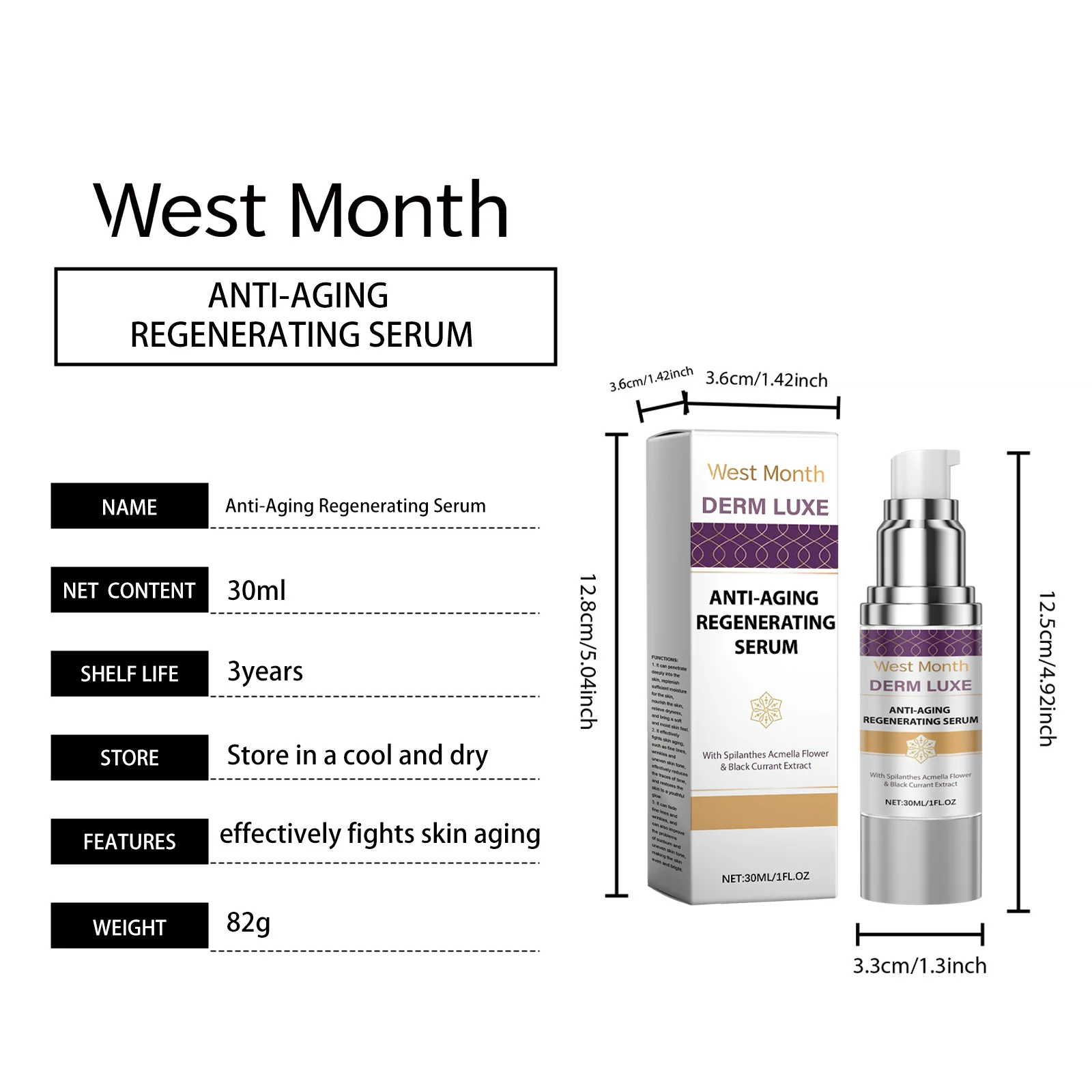 Anti-Aging Regenerating Serum with Black Currant & Hyaluronic Acid 30ml 1 anti aging regenerating serum with black currant hyaluronic acid 30ml wes cy76hwtn desc 1