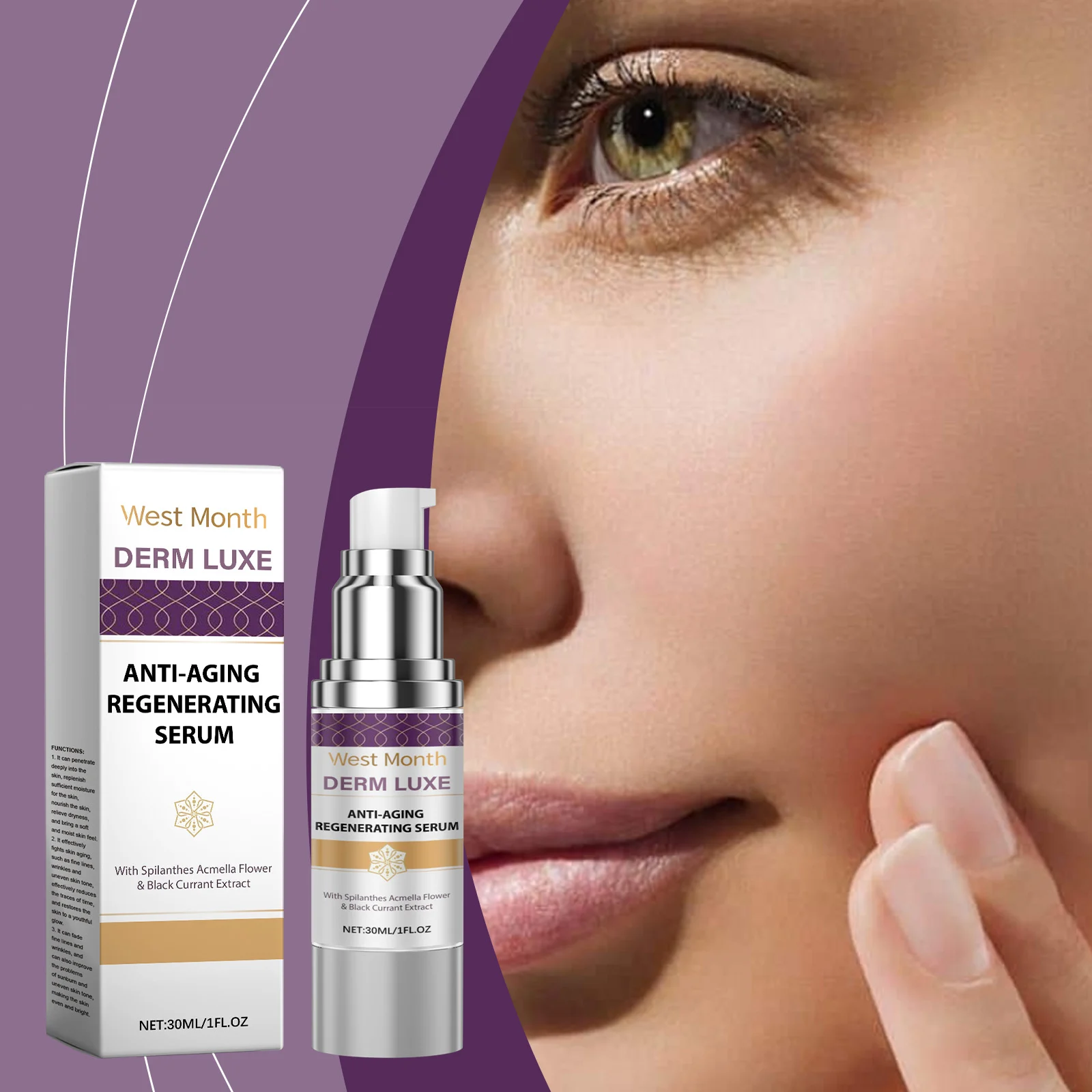 Anti-Aging Regenerating Serum with Black Currant & Hyaluronic Acid 30ml 2 anti aging regenerating serum with black currant hyaluronic acid 30ml wes cy76hwtn desc 2