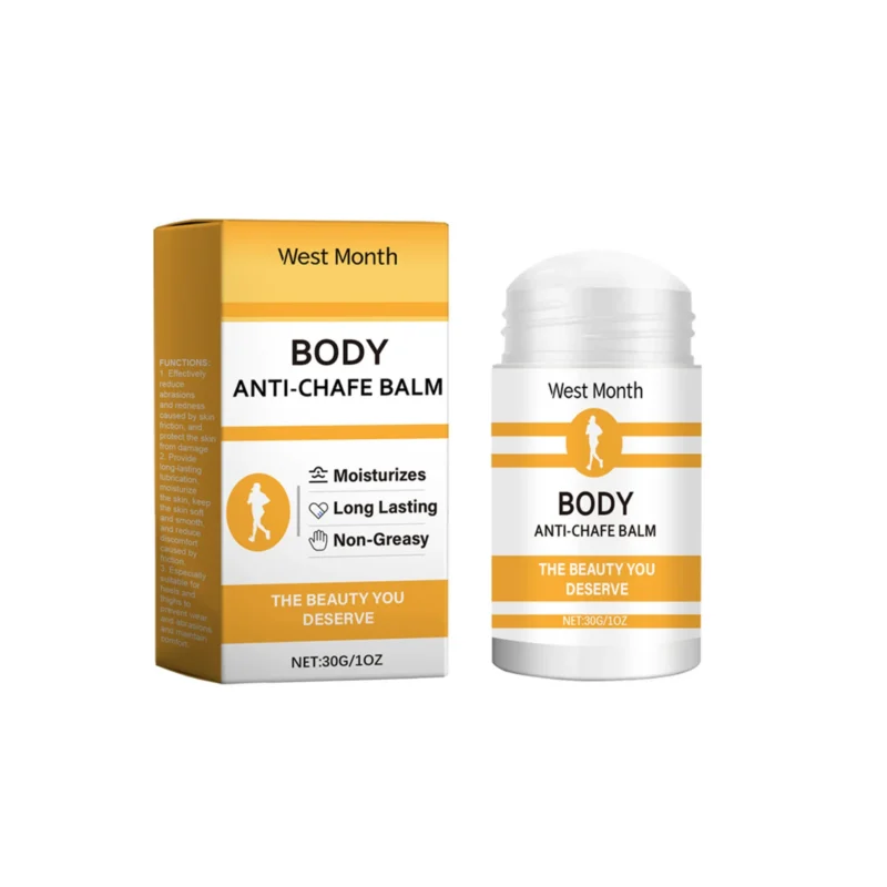 West Month Anti-Chafe Balm Skin Repair Stick for Body, Friction Protection & Moisturizing