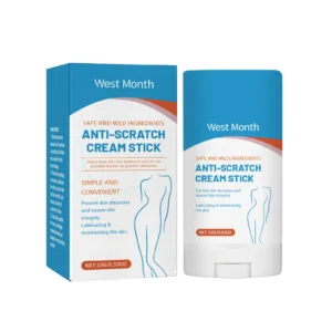 West Month Anti-Chafing Cream Stick for preventing skin friction, redness, and irritation with moisturizing ingredients.