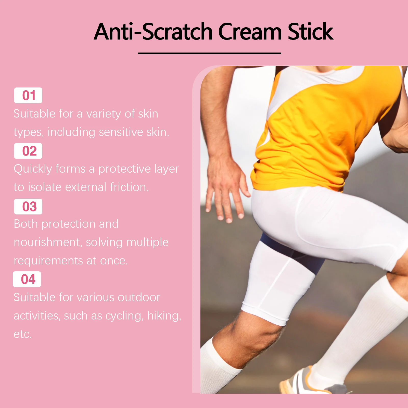 Anti-Friction Body Cream Stick 40g for Skin Protection and Moisturizing 5 anti friction body cream stick 40g wes rhf4evbm desc 5
