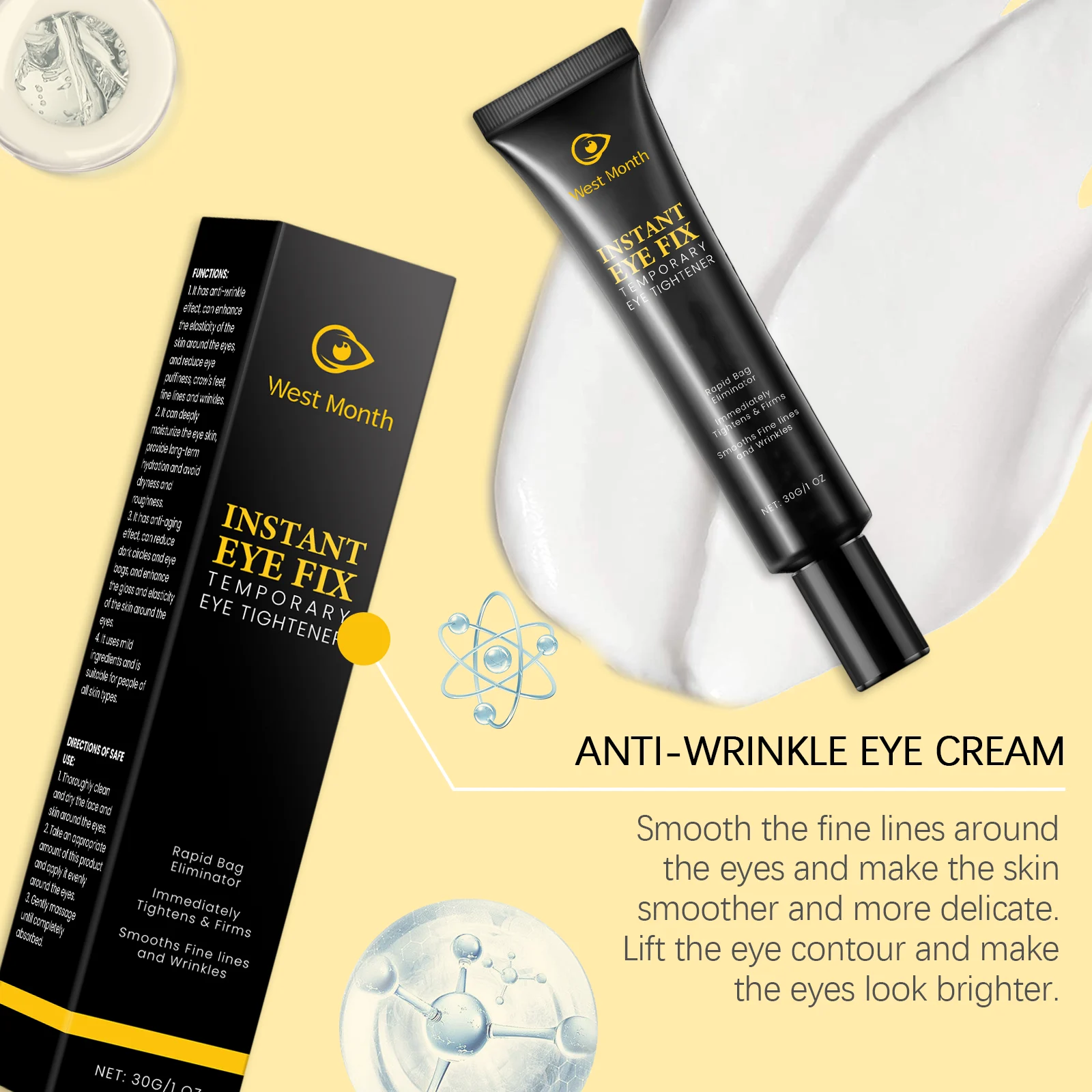 Anti-Wrinkle Eye Cream 30g for Deep Moisturizing and Dark Circle Reduction 6 anti wrinkle eye cream 30g wes 6mr7cefj desc 6
