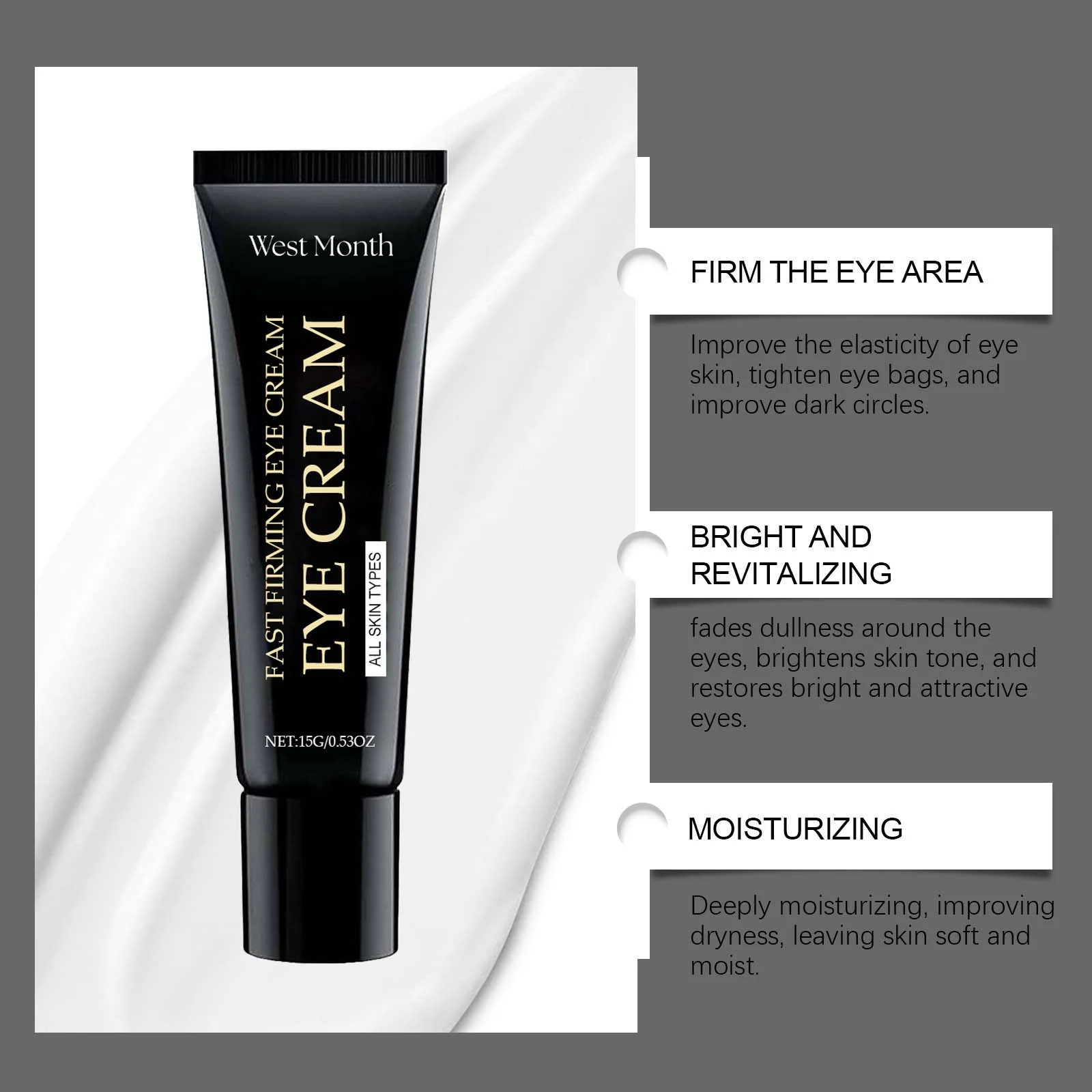 Anti-Wrinkle Eye Cream Firming Tightening 15g for Dark Circles & Fine Lines 5 anti wrinkle eye cream firming tightening 15g wes x2whdq27 desc 5