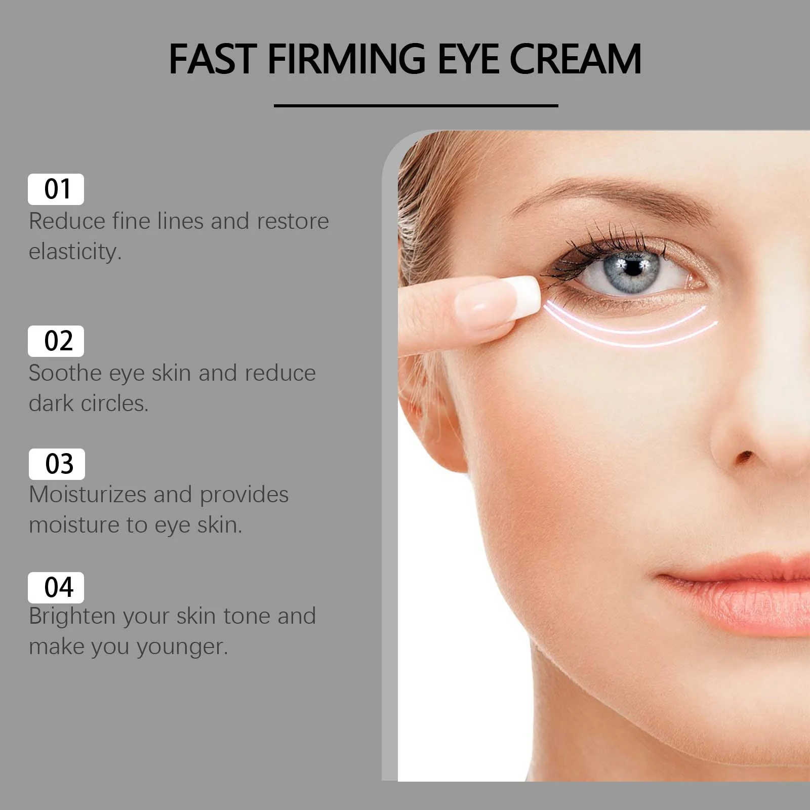 Anti-Wrinkle Eye Cream Firming Tightening 15g for Dark Circles & Fine Lines 7 anti wrinkle eye cream firming tightening 15g wes x2whdq27 desc 7