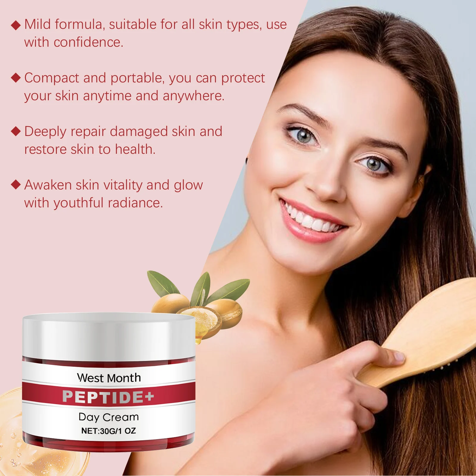 West Month Peptide+ Anti-Wrinkle Day Cream Deeply Moisturizing & Smoothing 8 anti wrinkle face cream wes z352nyqf desc 8