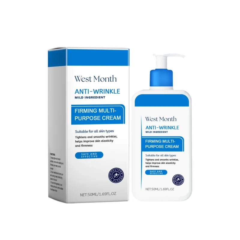 West Month Anti-Wrinkle Firming Multi-Purpose Cream with Coffee Seed Extract and Hyaluronic Acid for deep moisturizing and skin tightening