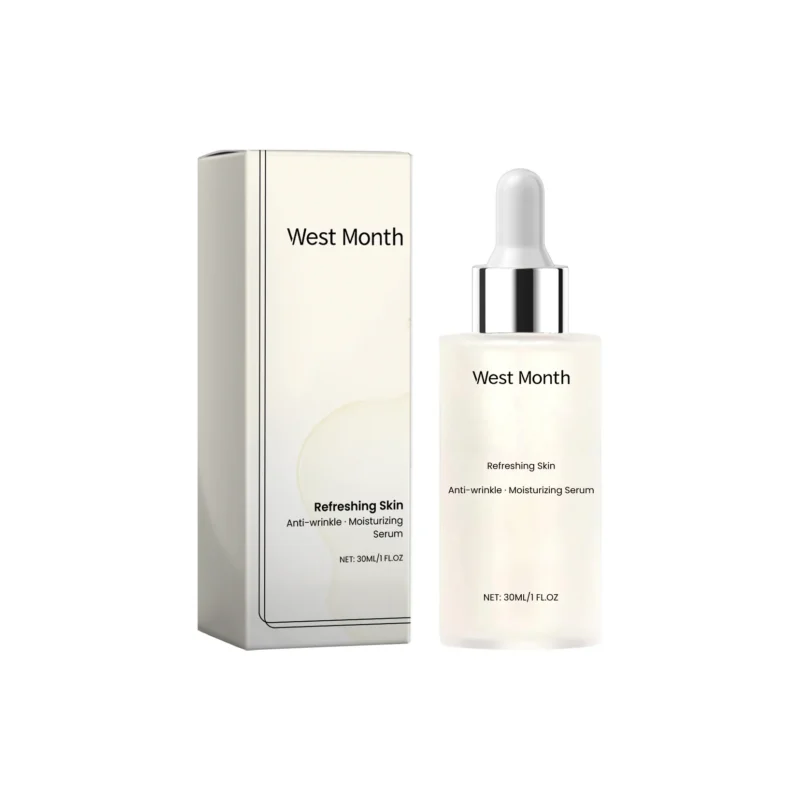 West Month Anti-Wrinkle Moisturizing Serum 30ml with Hyaluronic Acid and Peptides for Deep Hydration