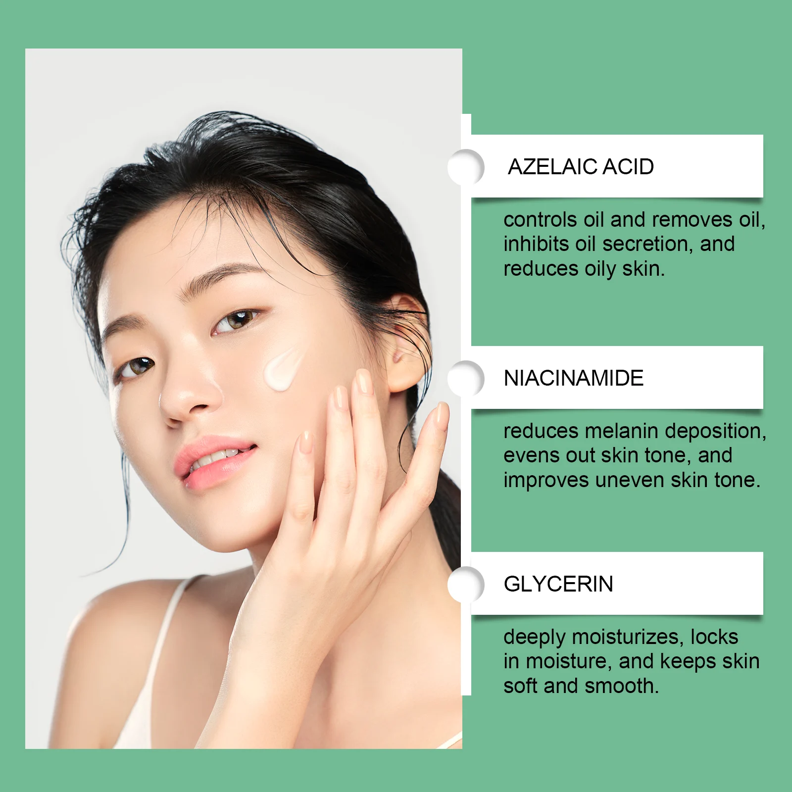 Azelaic Acid Cream 30g for Oily Skin with Vitamin C, Niacinamide for Skin Brightening & Hydration 7 azelaic acid cream 30g oil control brightening wes p3des3na desc 7