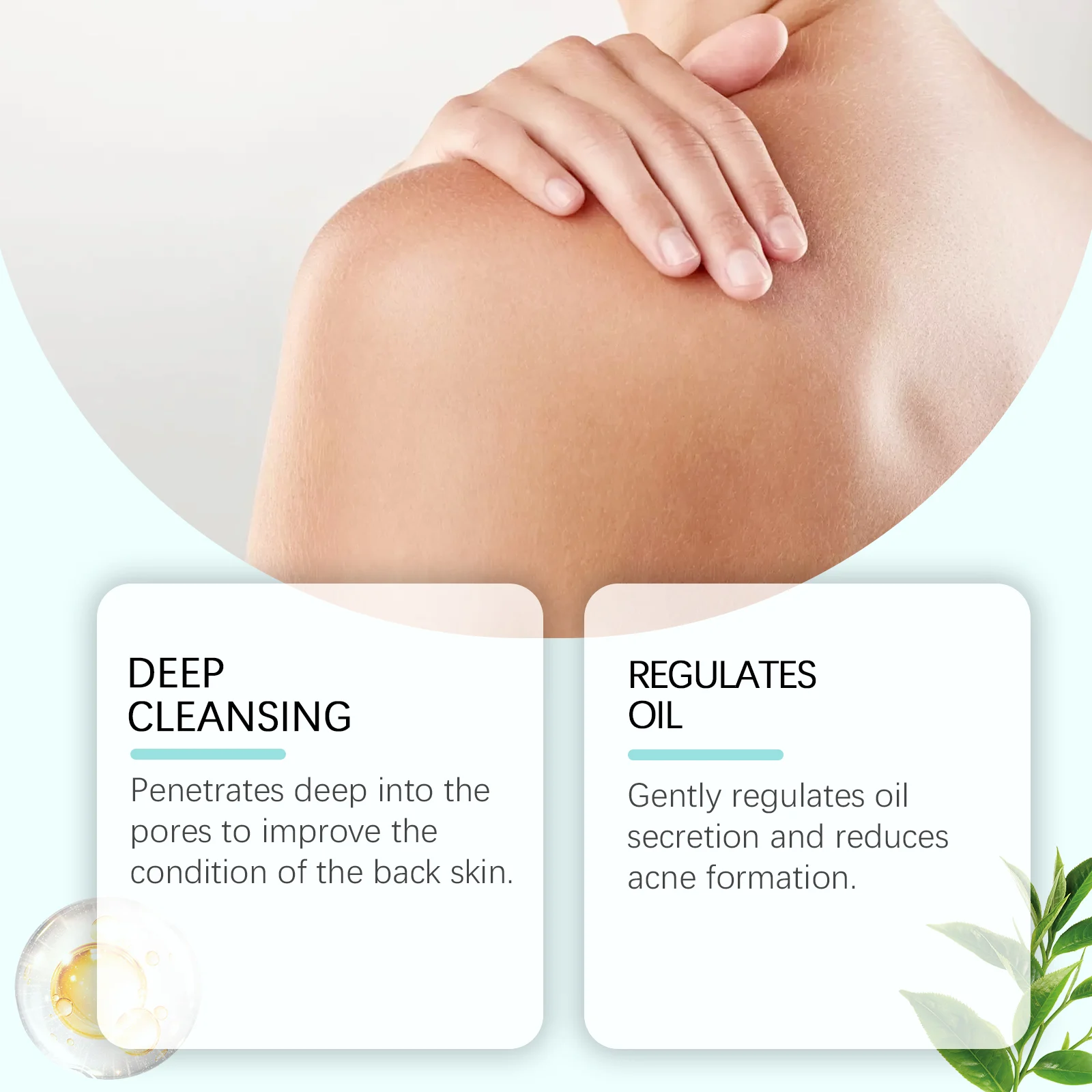 Back Acne Herbal Spray 100ml with Tea Tree Oil for Deep Cleansing & Oil Regulation 9 back acne herbal spray 100ml tea tree oil wes drhxyx28 desc 9
