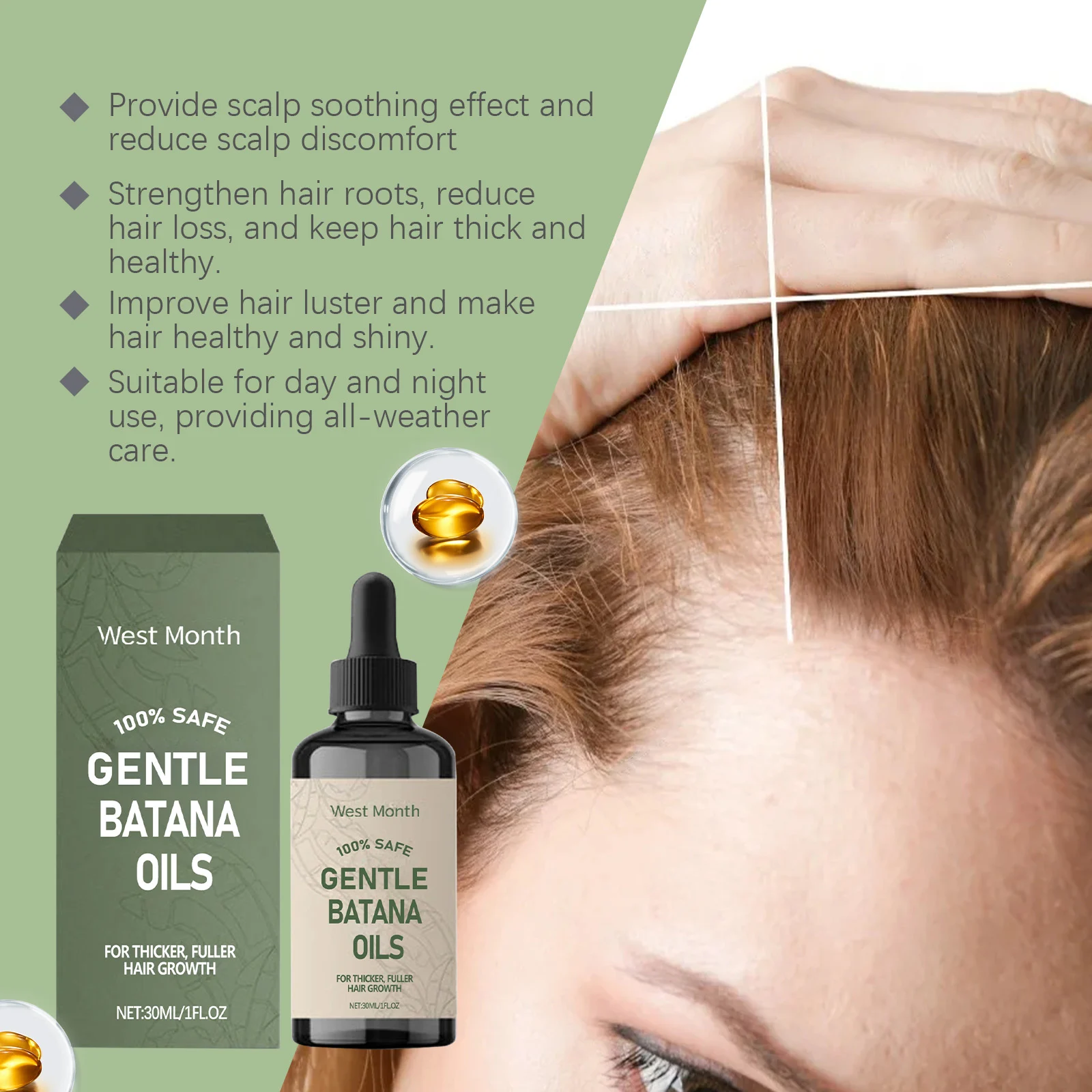 West Month Batana Hair Growth Oil - Nourishes, Strengthens & Adds Luster 5 batana hair growth oil wes 6bzmb2bn desc 5