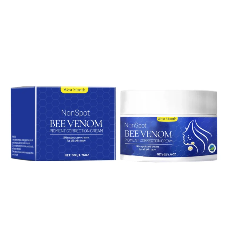 West Month Bee Venom Body Care Cream in a 50g jar for moisturizing and correcting skin pigmentation.