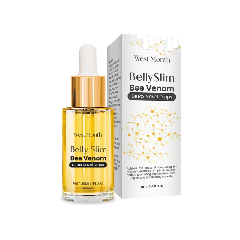 bee-venom-body-care-slimming-navel-drops-30ml-wes-8qy3mck7-1 West Month Bee Venom Body Slimming Serum with natural extracts for detox and gentle tightening