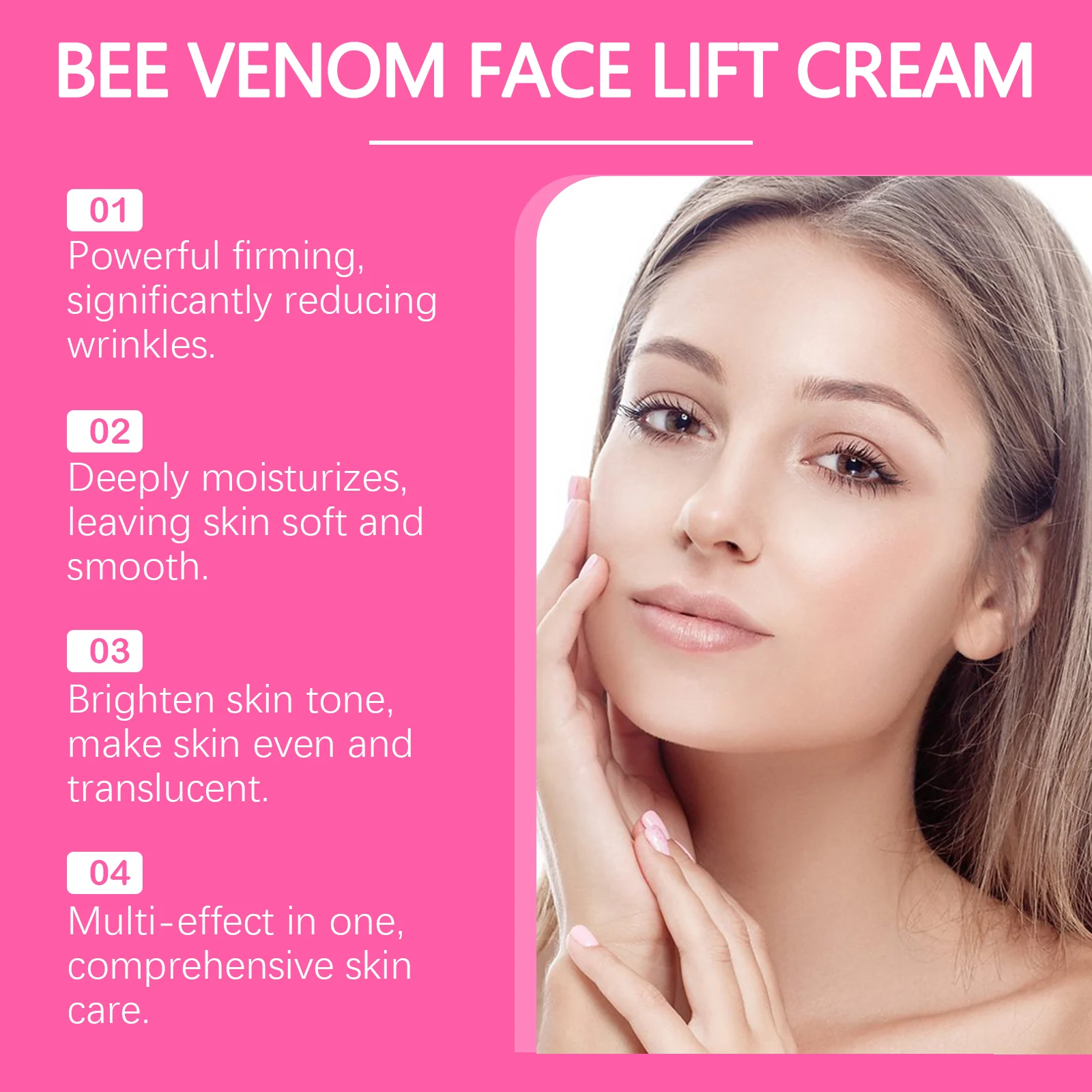 West Month Bee Venom Face Lift Cream with Vitamin E & Hyaluronic Acid 8 bee venom face lift cream wes acbzmetg desc 8