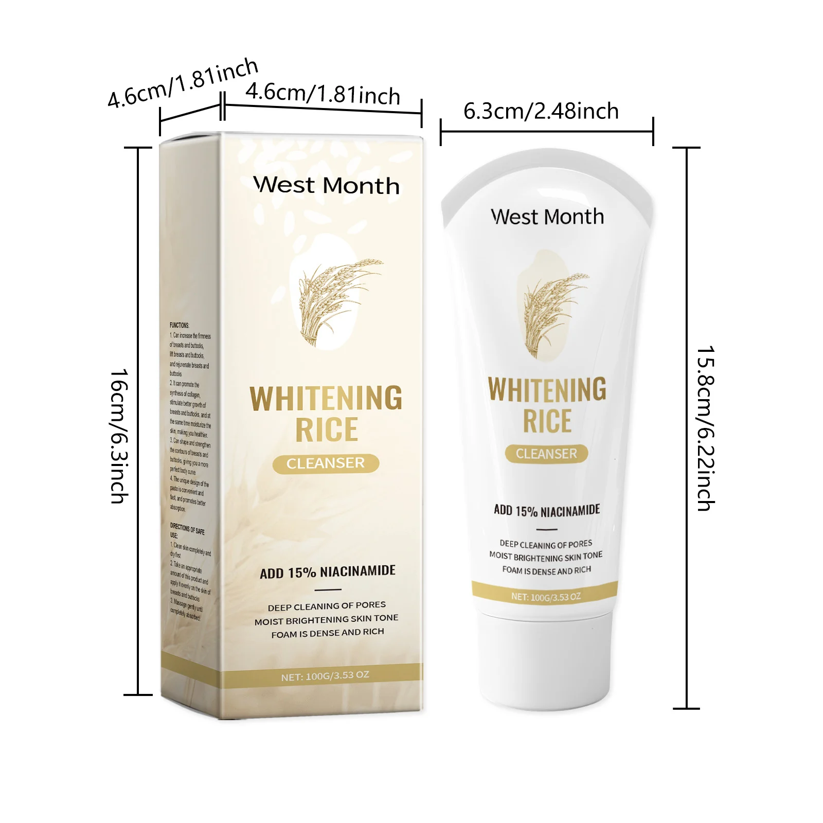 West Month Blackhead Cleansing Face Wash with Niacinamide & Lemon Extract 1 blackhead cleansing face wash wes pdkefqfr desc 1