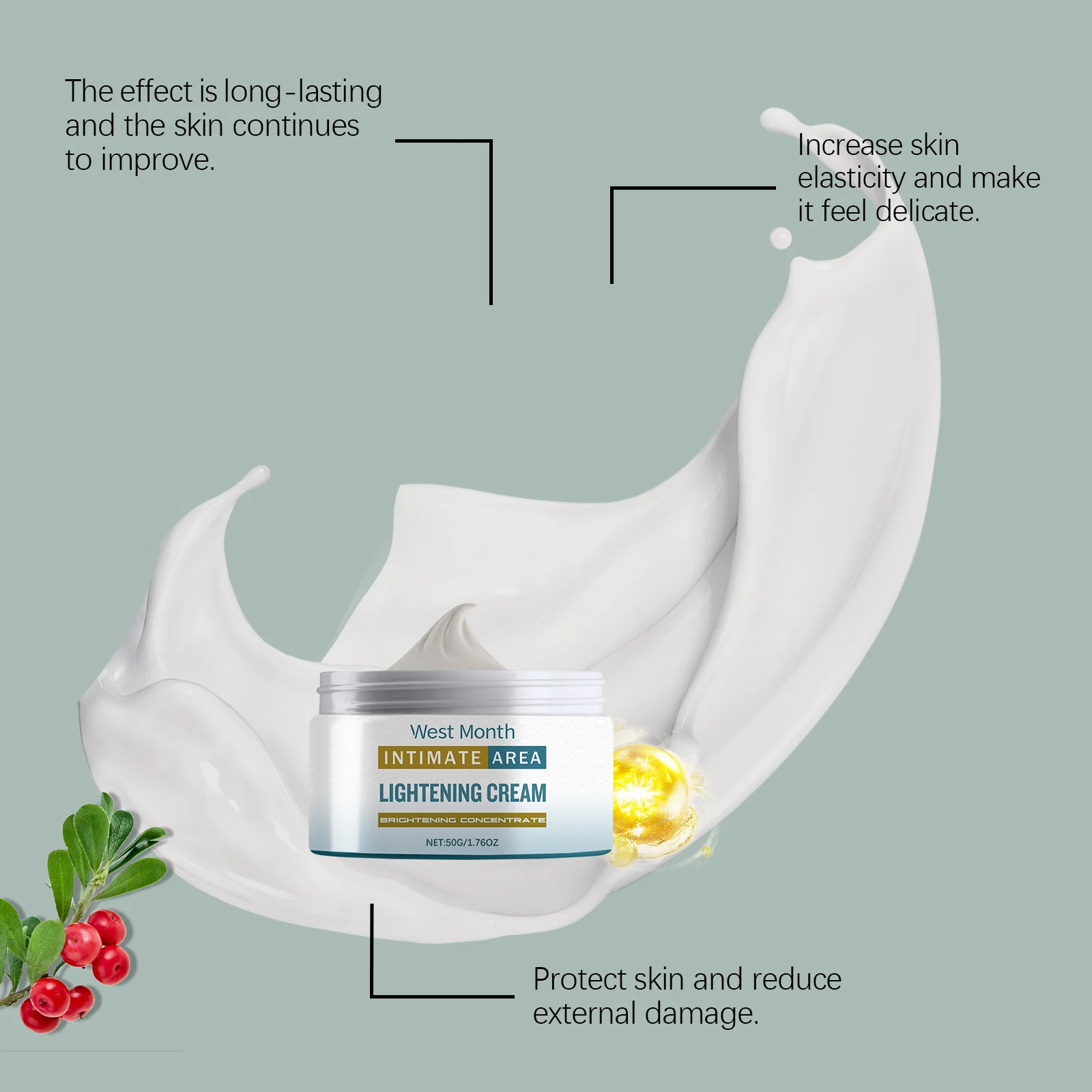 West Month Body Care Cream with Licorice & Niacinamide for Brightening & Moisturizing 8 body brightening cream wes 85qpztv6 desc 8