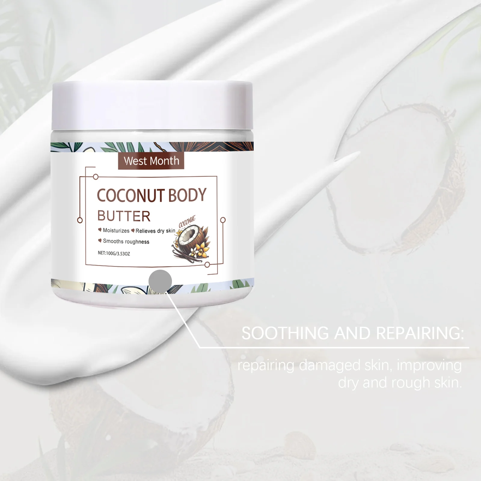 Body Butter Moisturizing Cream 100g for Dry Rough Skin Repair and Deep Hydration 8 body butter moisturizing cream 100g wes gfk3qgd5 desc 8