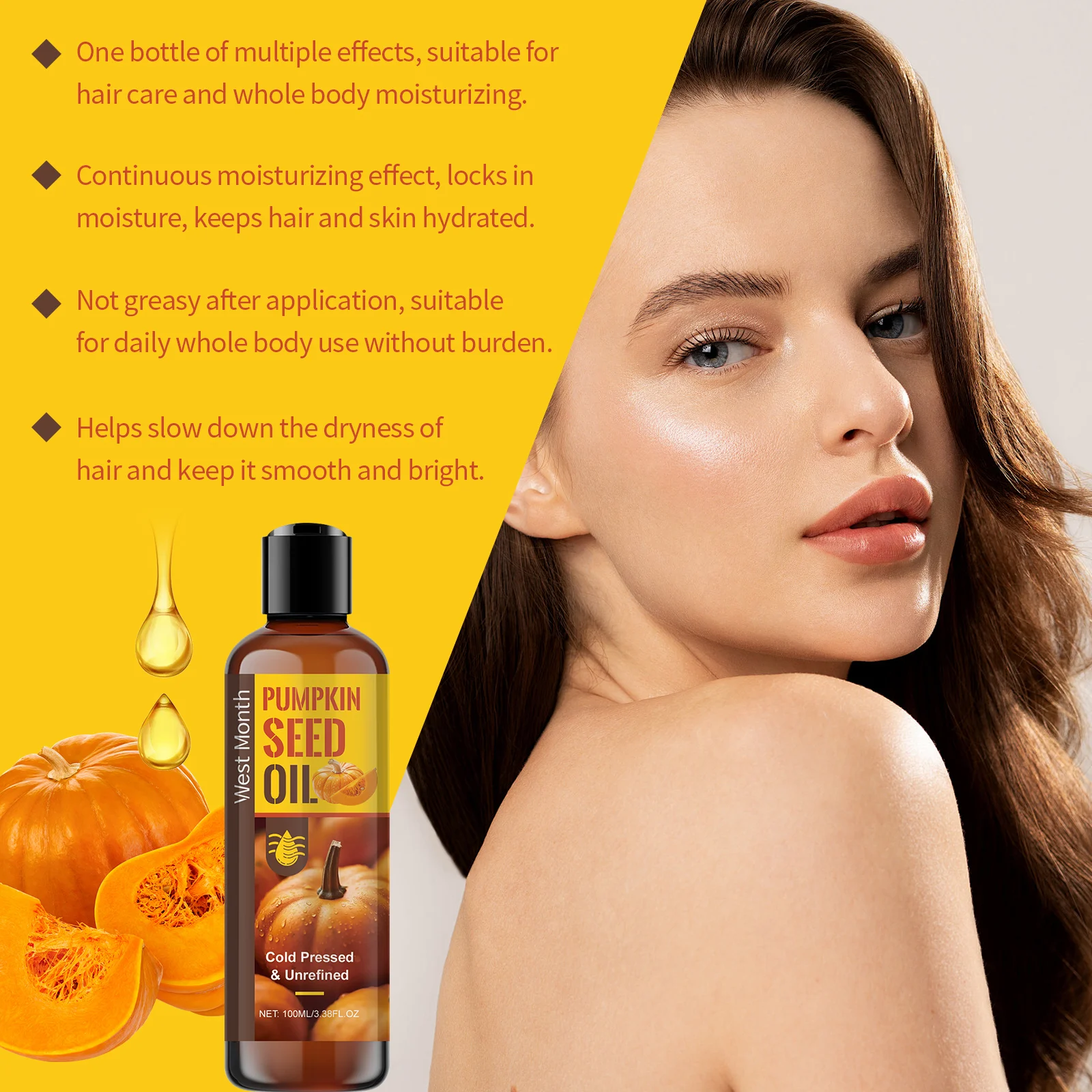 Body Care Oil 100ml Nourishing Moisturizing Treatment for Skin & Hair 6 body care oil 100ml nourishing moisturizing treatment wes swvrvjjx desc 6