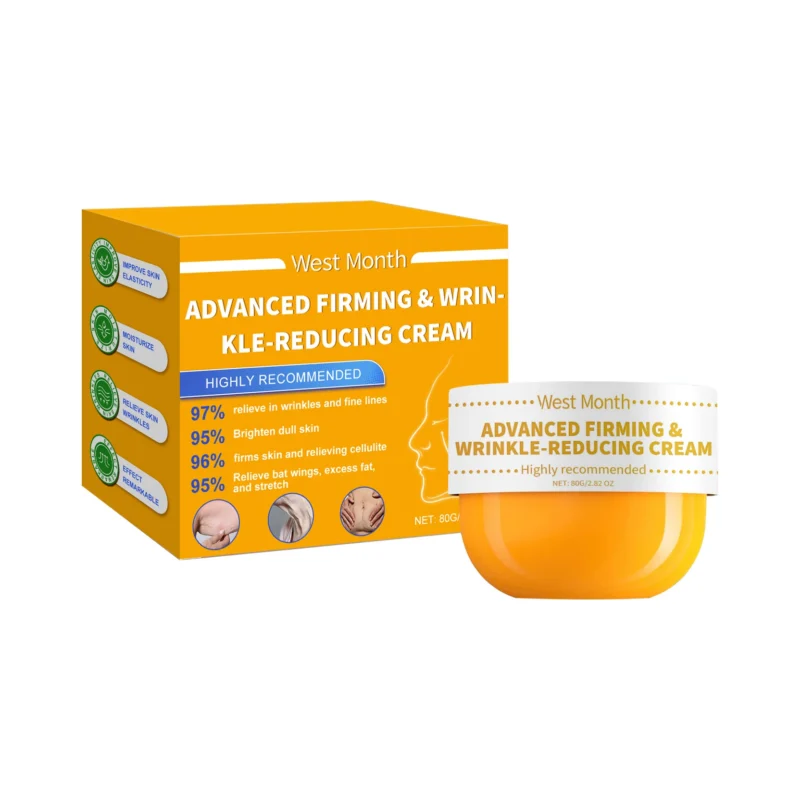 West Month Advanced Firming & Wrinkle-Reducing Body Cream for Tightening and Moisturizing Skin
