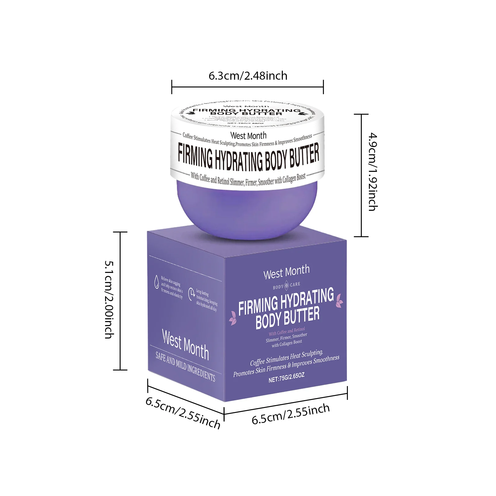Body Firming Massage Cream Moisturizing Anti-Aging Body Butter for Loose Skin 1 body firming massage cream moisturizing anti aging body butter 75g wes c4jpjvqk desc 1