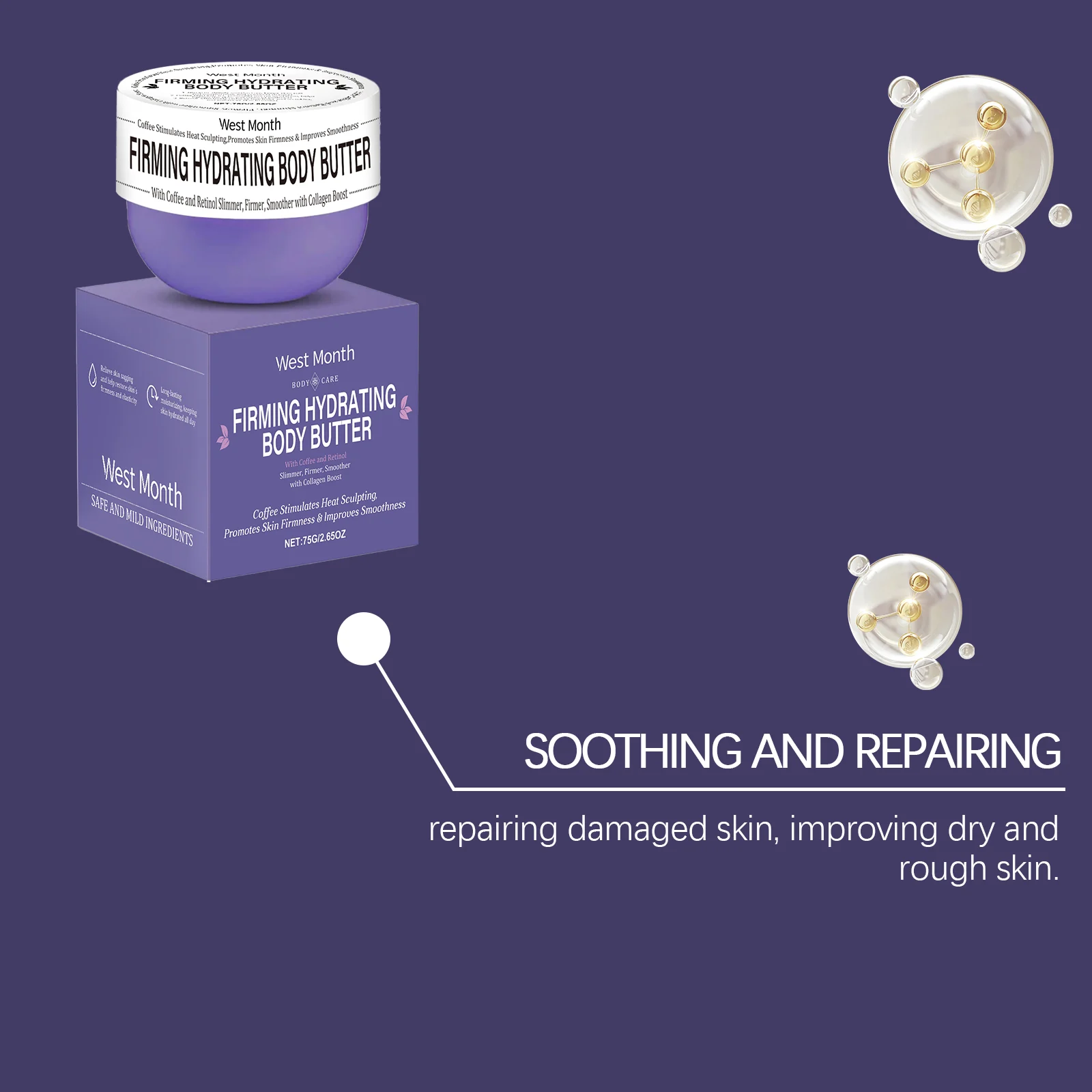 Body Firming Massage Cream Moisturizing Anti-Aging Body Butter for Loose Skin 6 body firming massage cream moisturizing anti aging body butter 75g wes c4jpjvqk desc 6