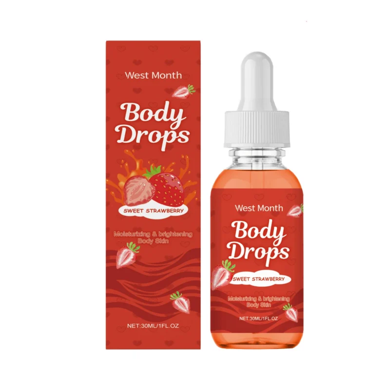 West Month Body Massage Oil for firming, moisturizing, and brightening skin, 30ml bottle.