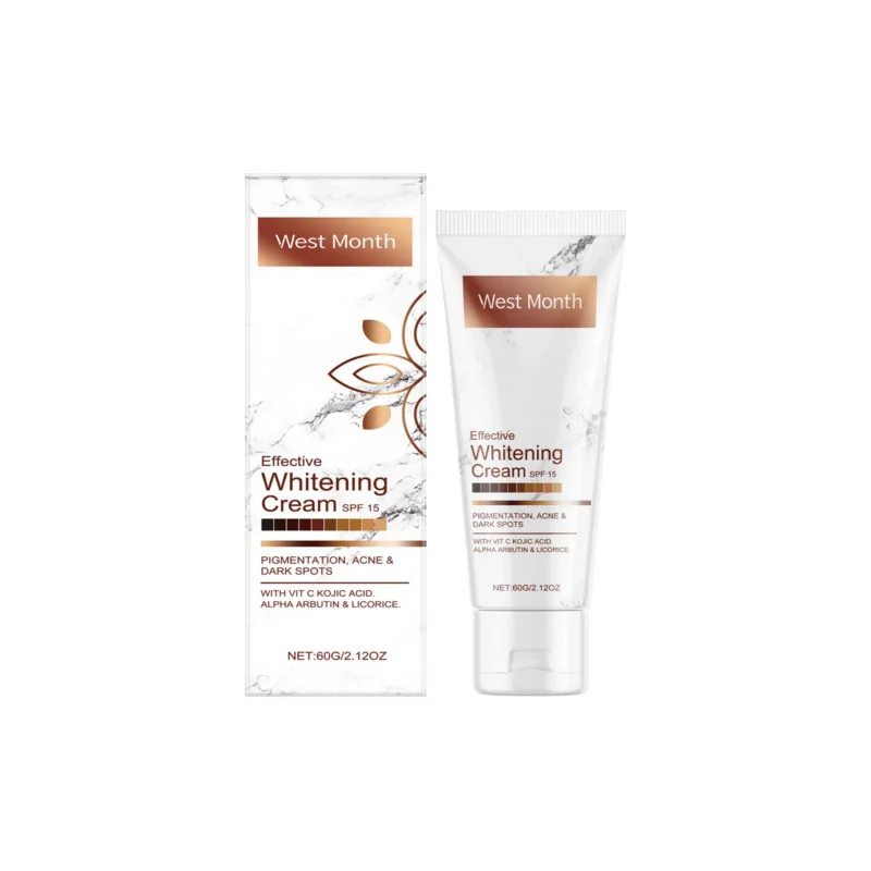 West Month Body Moisturizing Brightening Cream 60g with SPF 15 for Hydration and Skin Tone Evenness