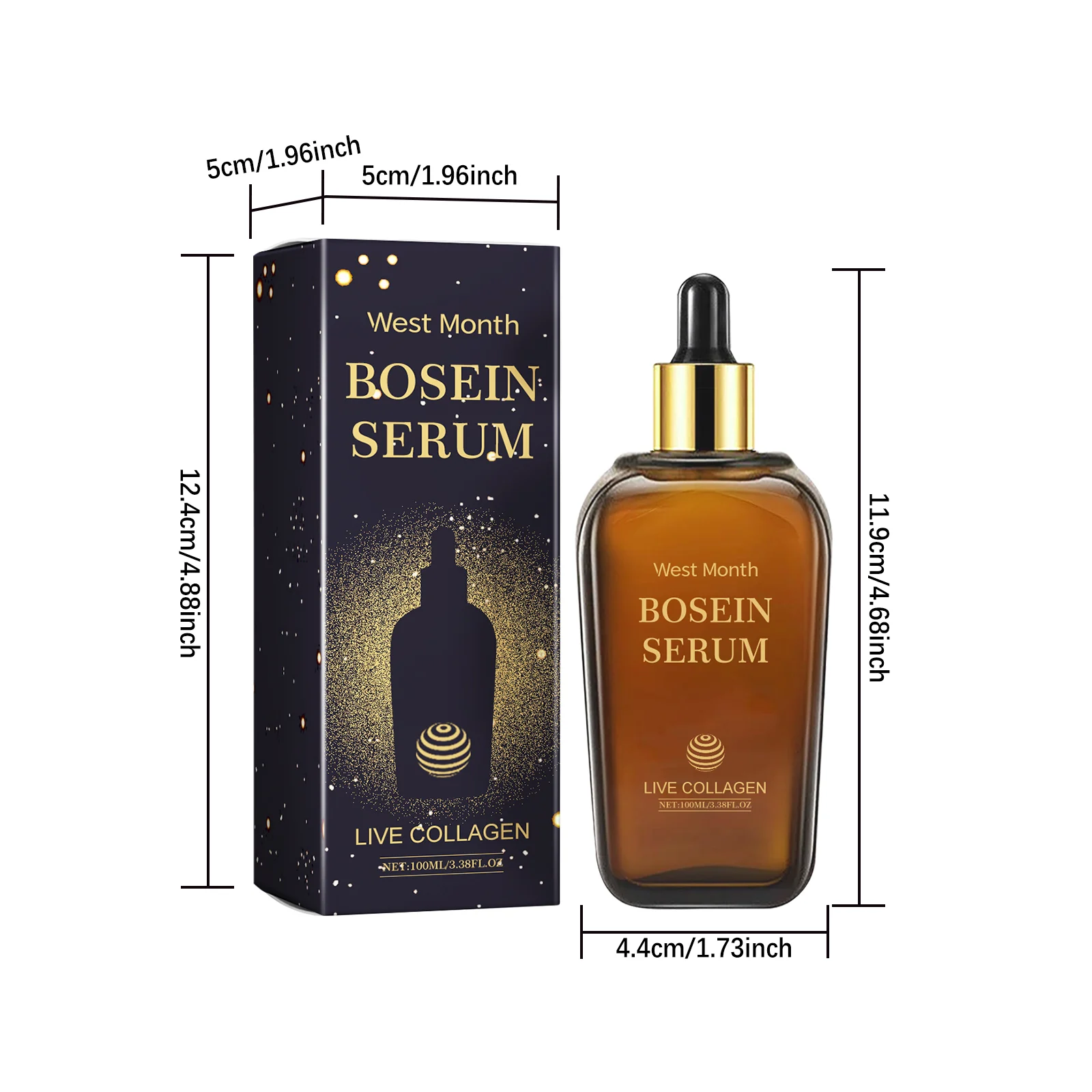 Bosein Serum 100ml with Collagen & Hyaluronic Acid for Deep Moisturizing & Anti-Aging 1 bosein collagen serum 100ml wes jhx3stay desc 1