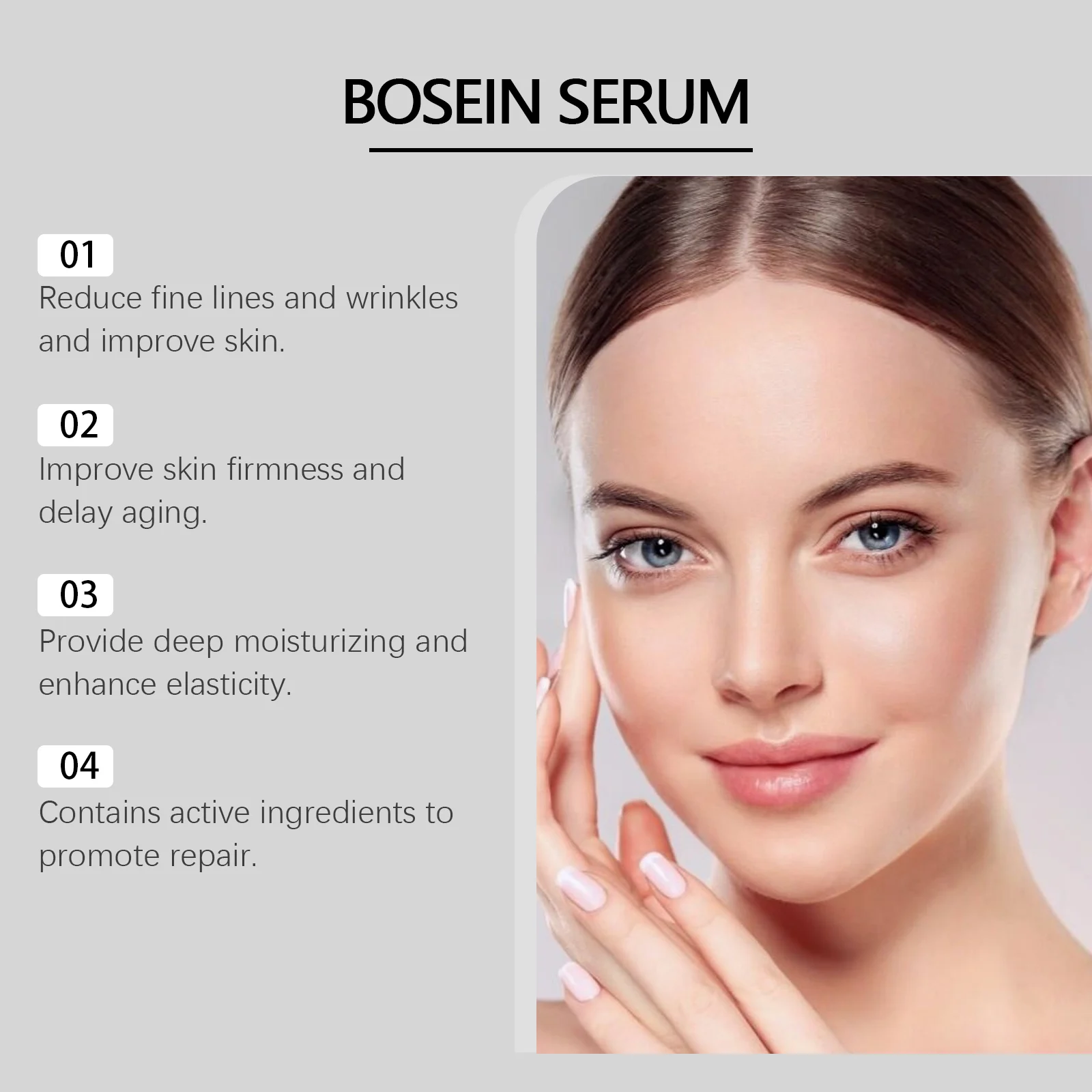Bosein Serum 100ml with Collagen & Hyaluronic Acid for Deep Moisturizing & Anti-Aging 5 bosein collagen serum 100ml wes jhx3stay desc 5