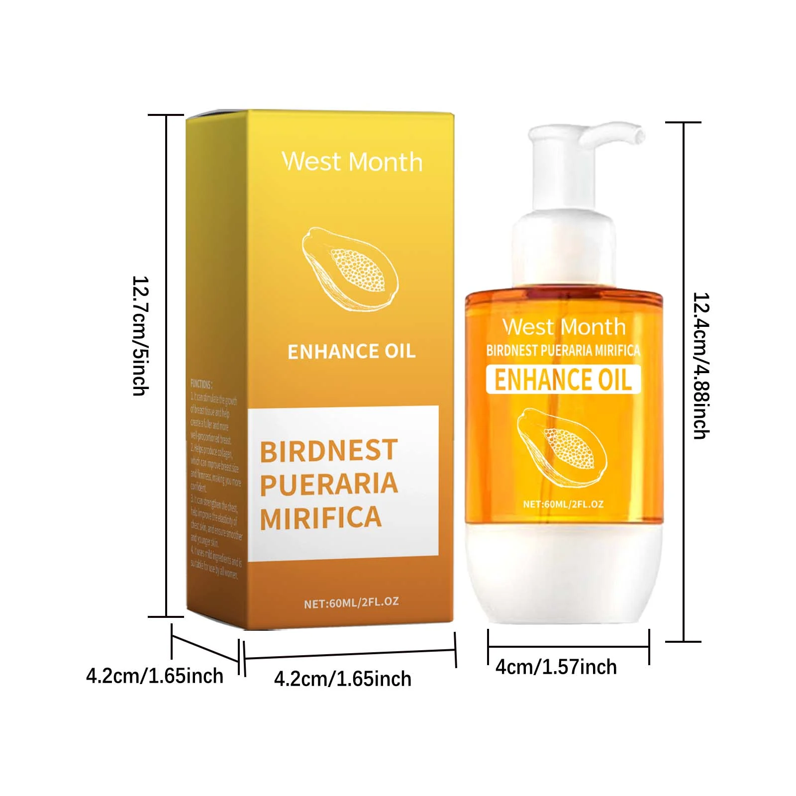 Breast Enhancement Massage Oil 60ml for Firming and Plumping 1 breast enhancement massage oil 60ml wes 65jcngaj desc 1