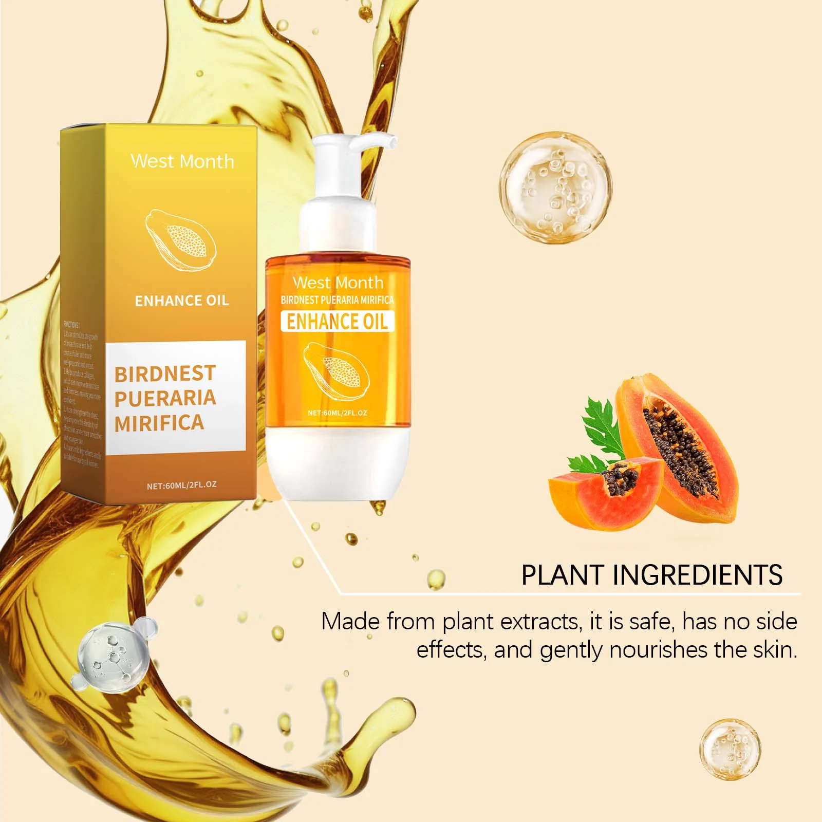 Breast Enhancement Massage Oil 60ml for Firming and Plumping 8 breast enhancement massage oil 60ml wes 65jcngaj desc 8