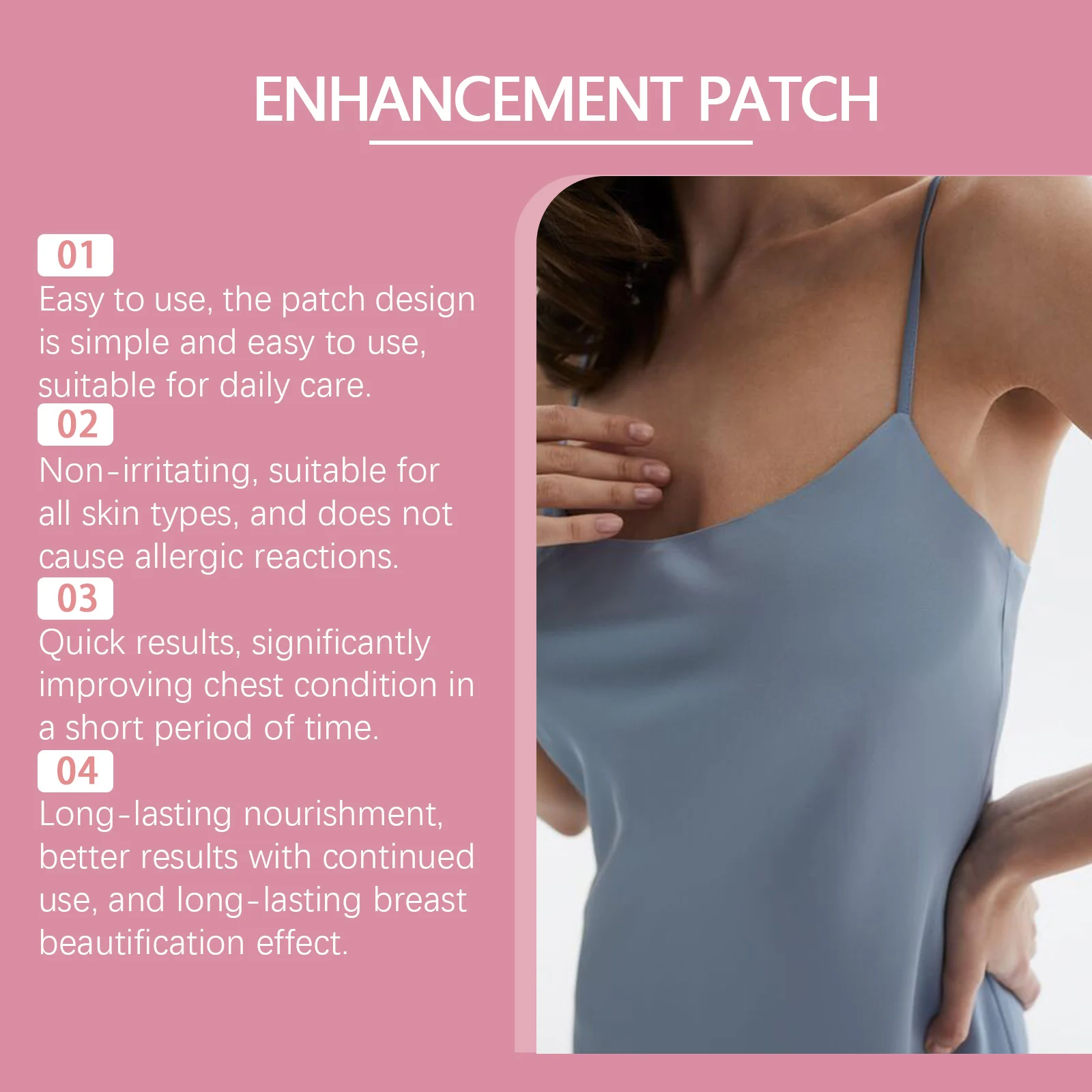 Breast Enhancement Patch Firming & Lifting Nourishing Herbal Infused 4 Pieces 5 breast enhancement patch firming lifting nourishing herbal wes 2rtmhz6p desc 5