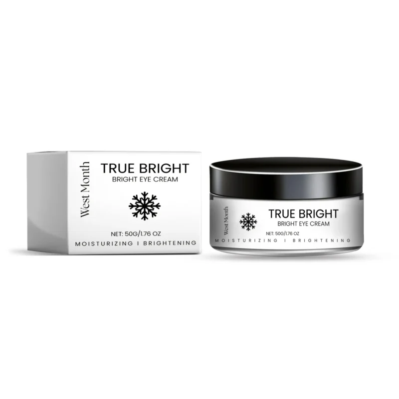 West Month Brightening Eye Cream - Moisturizing & Anti-Dark Circles with Vitamin C & Chlorella