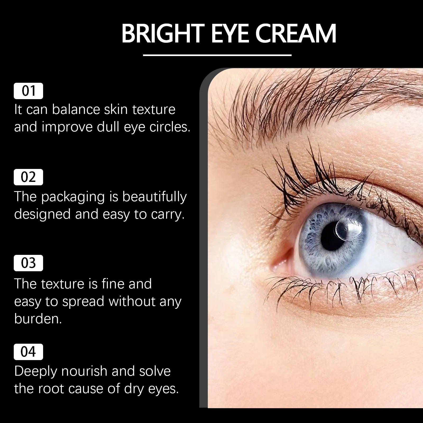 West Month Brightening Eye Cream - Moisturizing & Anti-Dark Circles with Vitamin C & Chlorella 5 brightening eye cream wes ntjvjfmv desc 5