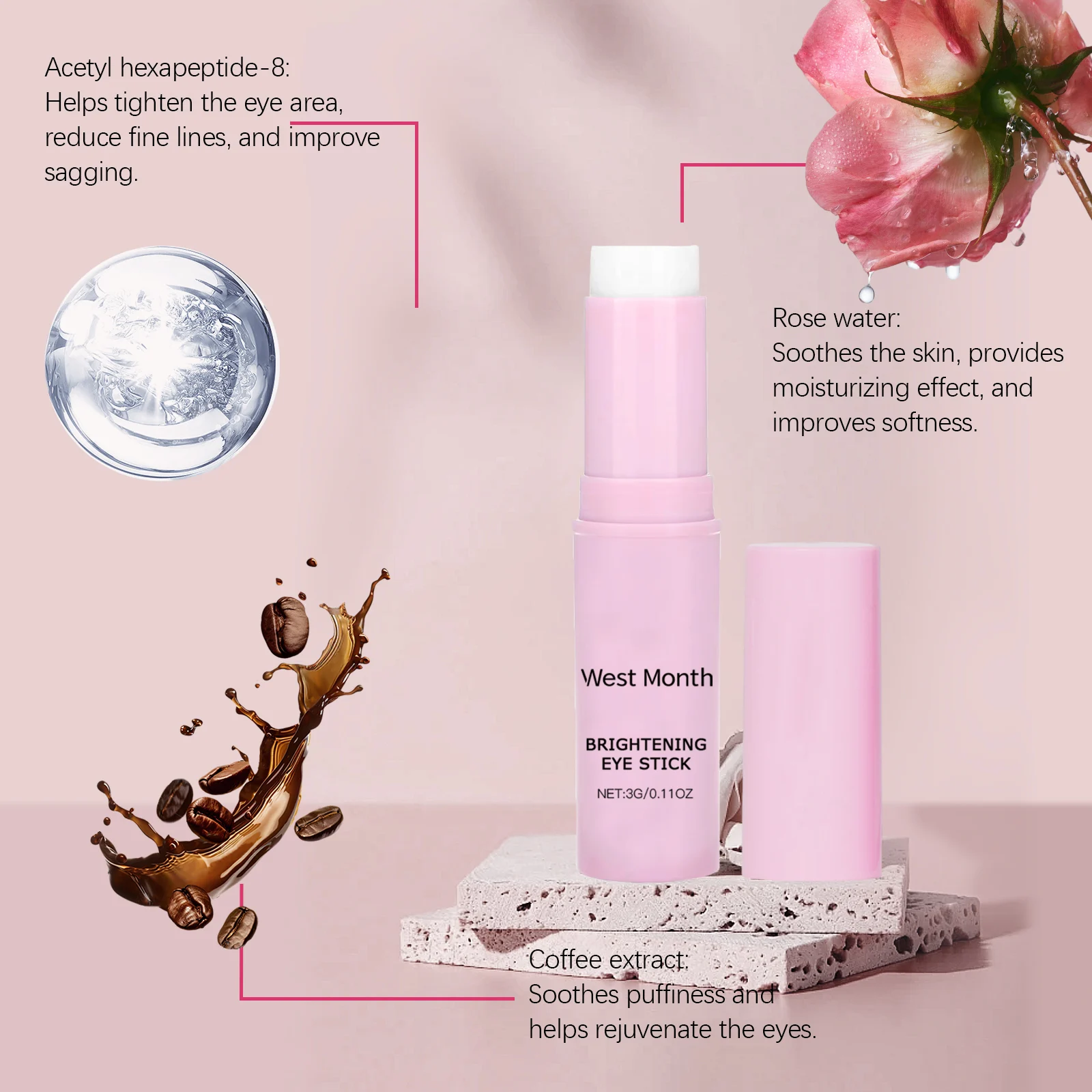 Brightening Eye Stick Firming Lifting Reduce Fine Lines 3g 6 brightening eye stick firming wes 7nds8egu desc 6