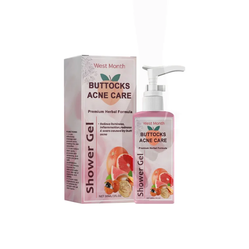 West Month Buttocks Acne Care Shower Gel - Fade Acne & Dark Spots, Gentle Cleansing