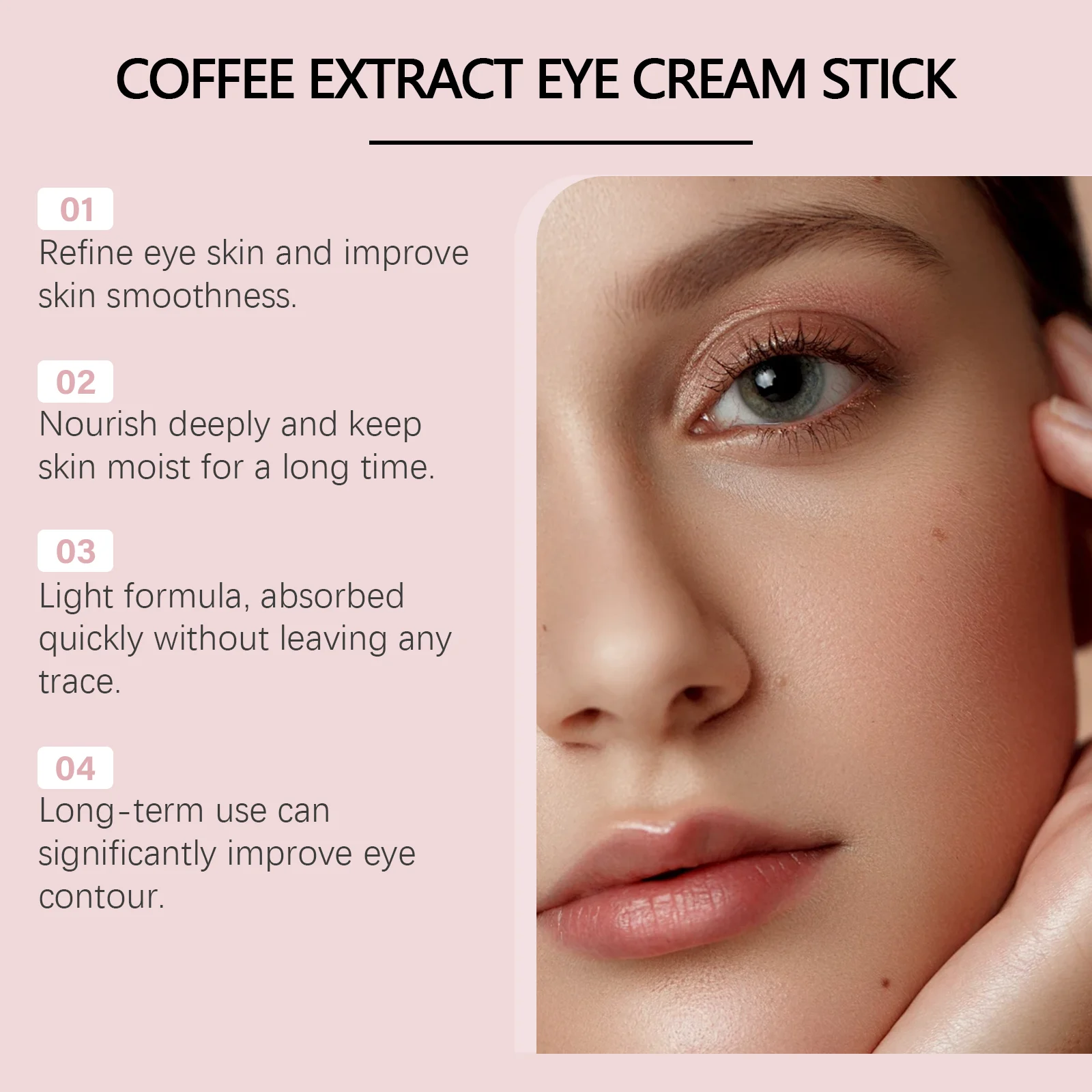 Caffeine Eye Cream Stick for Tightening, Wrinkles, Hydration and Brightening 5 caffeine eye cream stick tightening wrinkles hydration wes a6p2dwm7 desc 5